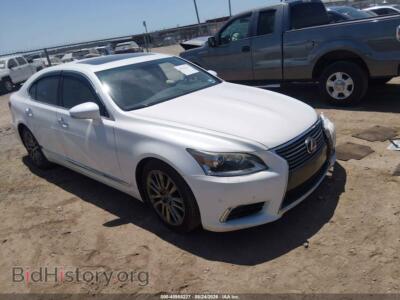 2014 Lexus LS 460, белый — VIN JTHBL5EF1E5125690, IAAI