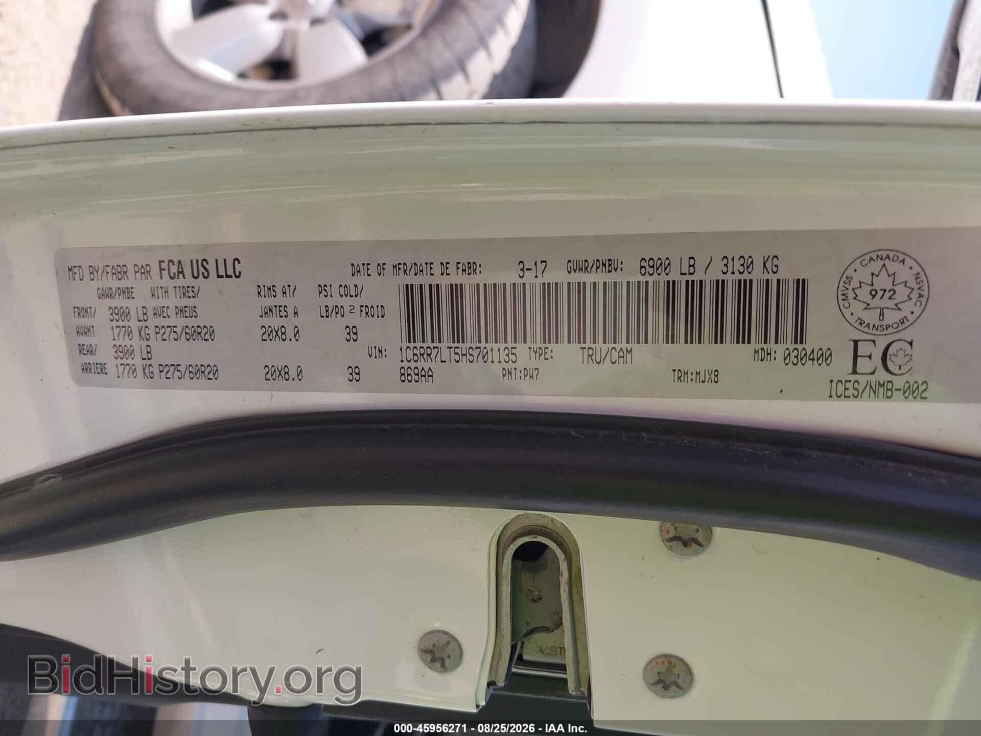 2017 RAM 1500 - VIN: 1C6RR7LT5HS701135 - Photo 9