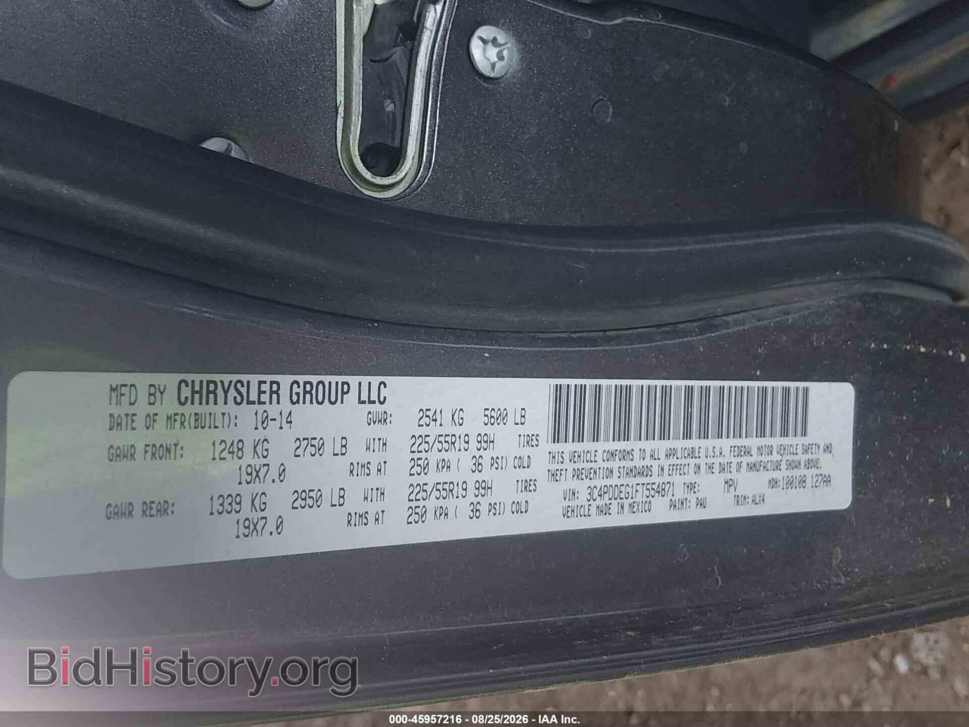 2015 DODGE JOURNEY - VIN: 3C4PDDEG1FT554871 - Photo 9