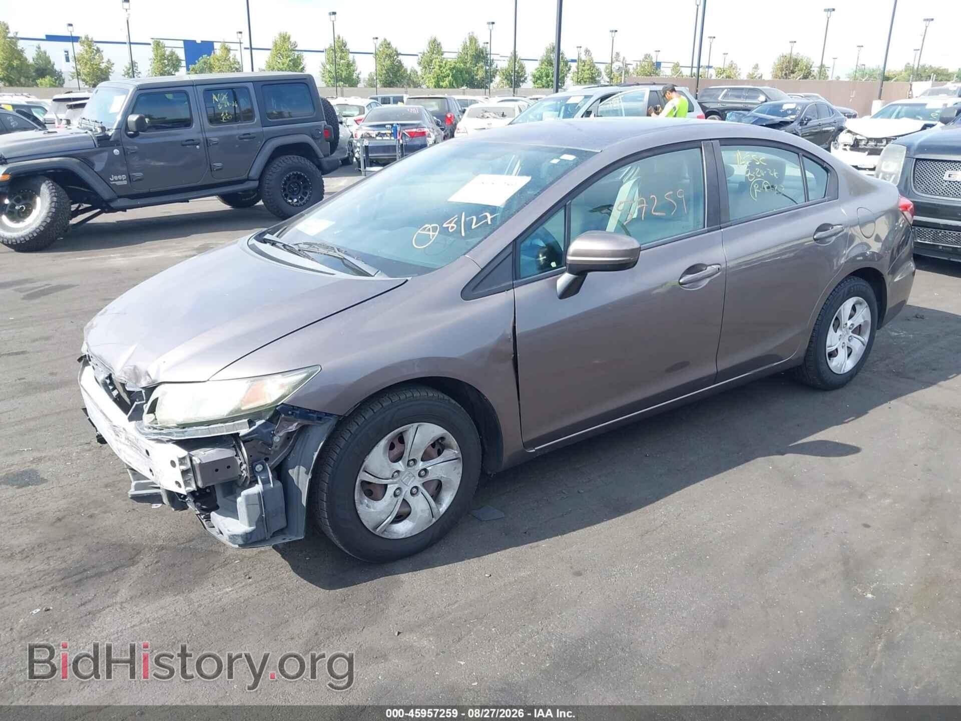 2014 HONDA CIVIC - VIN: 19XFB2F54EE256420 - Фото 2