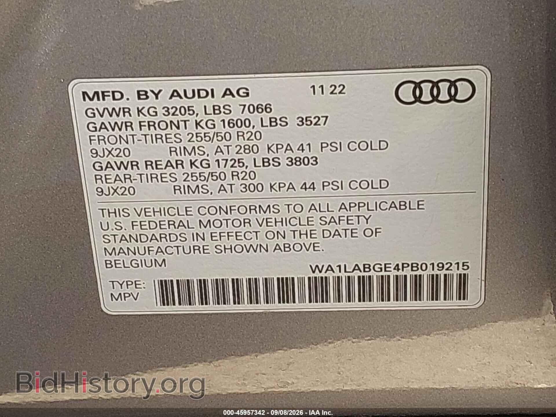 2023 AUDI E-TRON - VIN: WA1LABGE4PB019215 - Photo 9