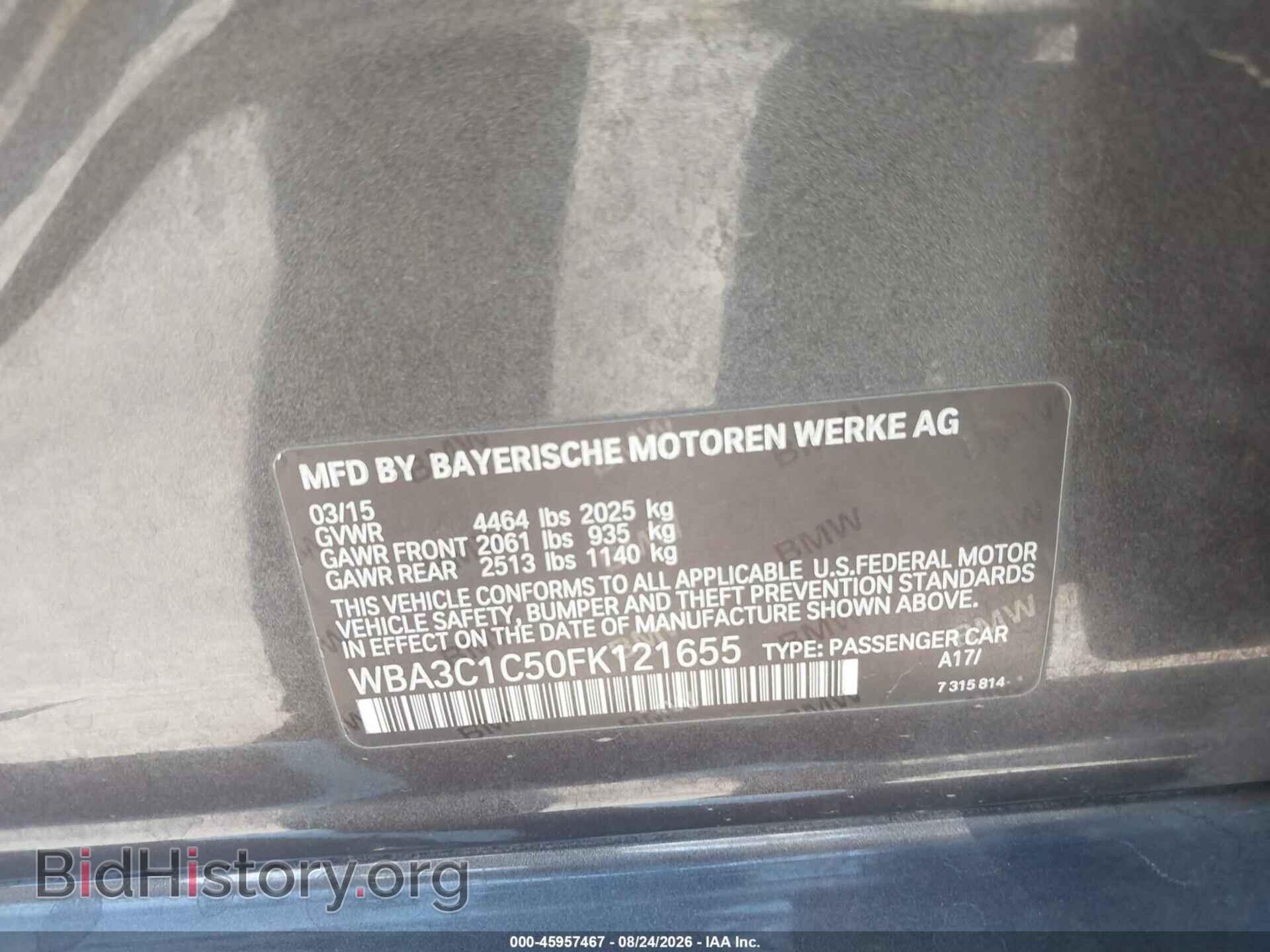 2015 BMW 328I - VIN: WBA3C1C50FK121655 - Фото 9