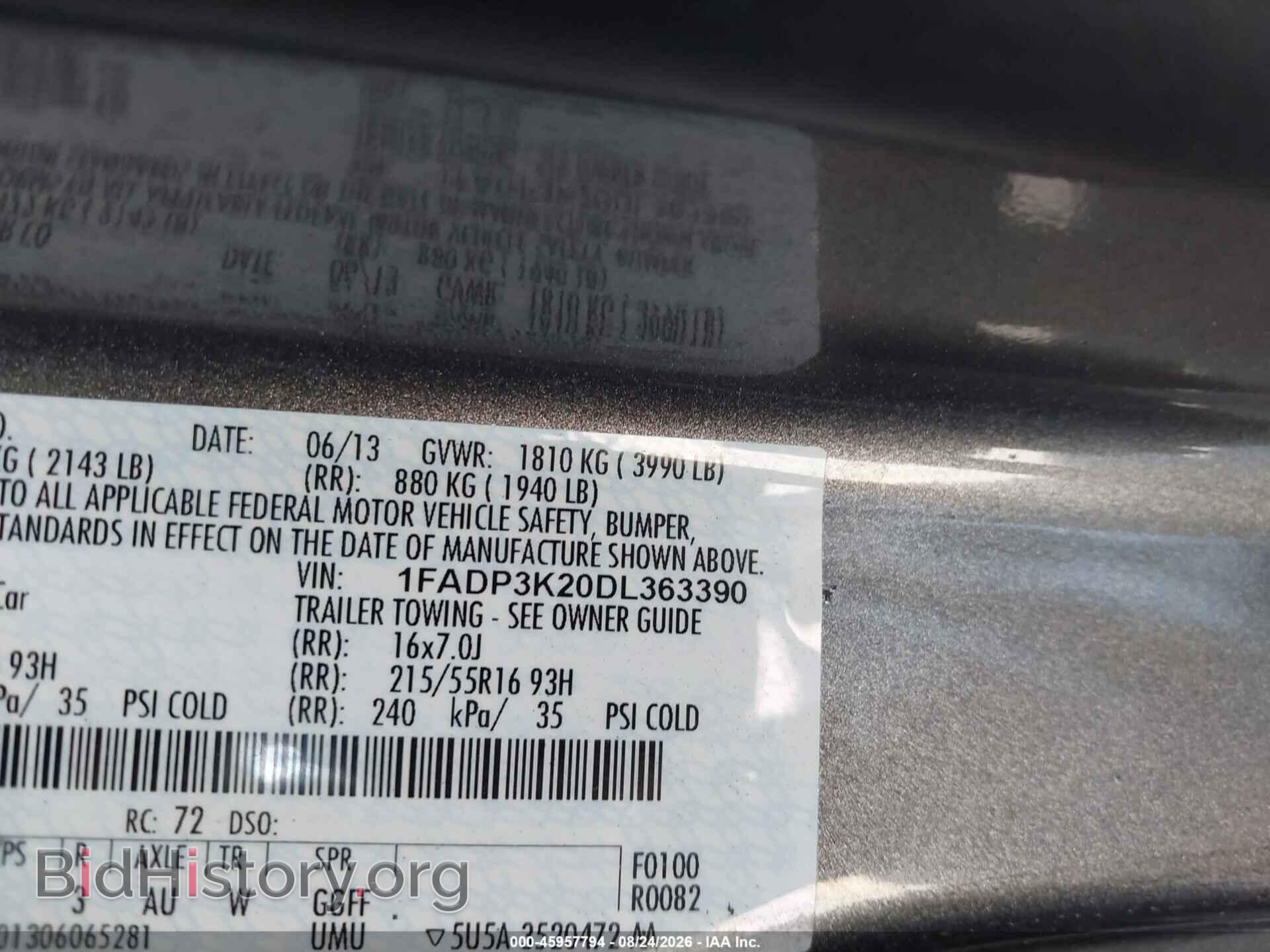 2013 FORD FOCUS - VIN: 1FADP3K20DL363390 - Photo 9