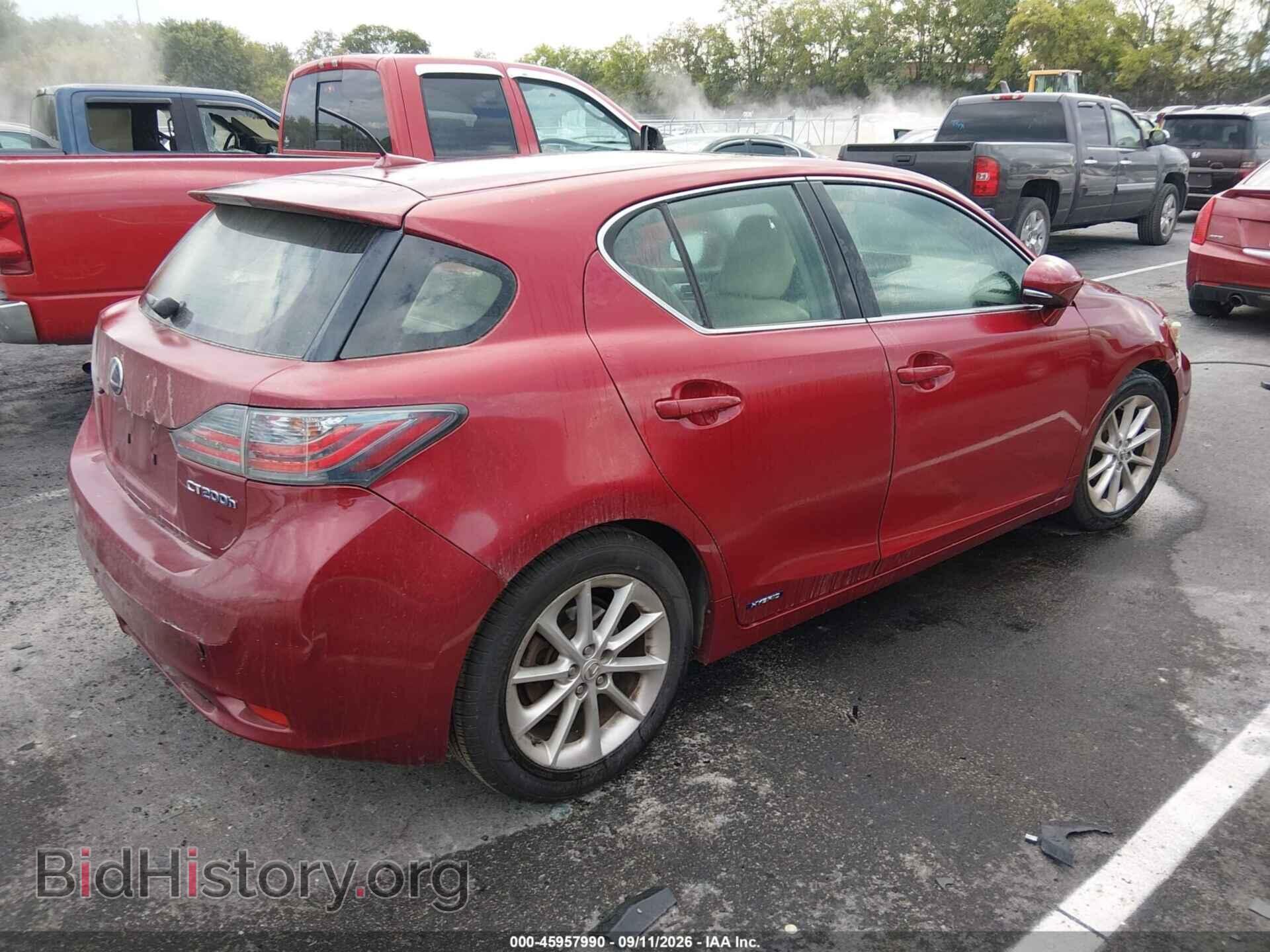 2012 LEXUS CT 200H - VIN: JTHKD5BH0C2114536 - Фото 4