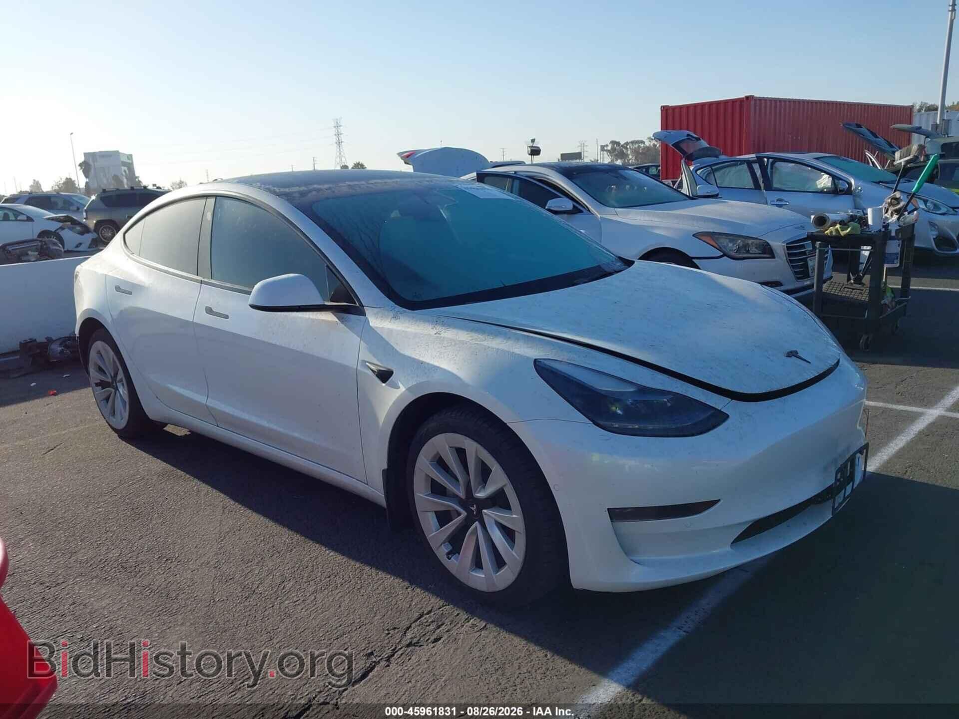 Photo 5YJ3E1EA7NF295208 - TESLA MODEL 3 2022