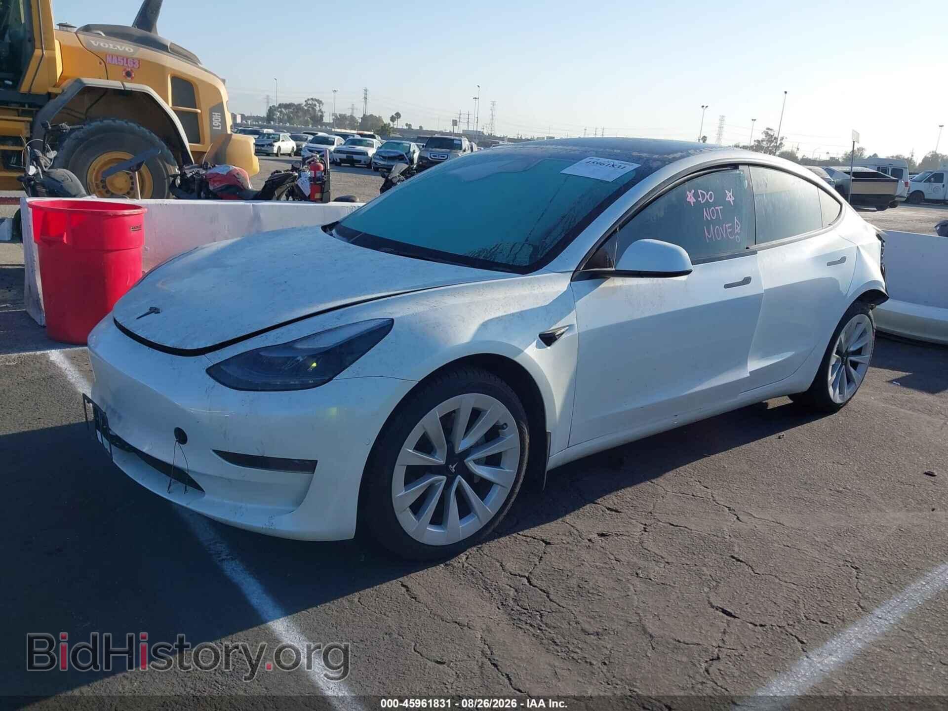 2022 TESLA MODEL 3 - VIN: 5YJ3E1EA7NF295208 - Фото 2