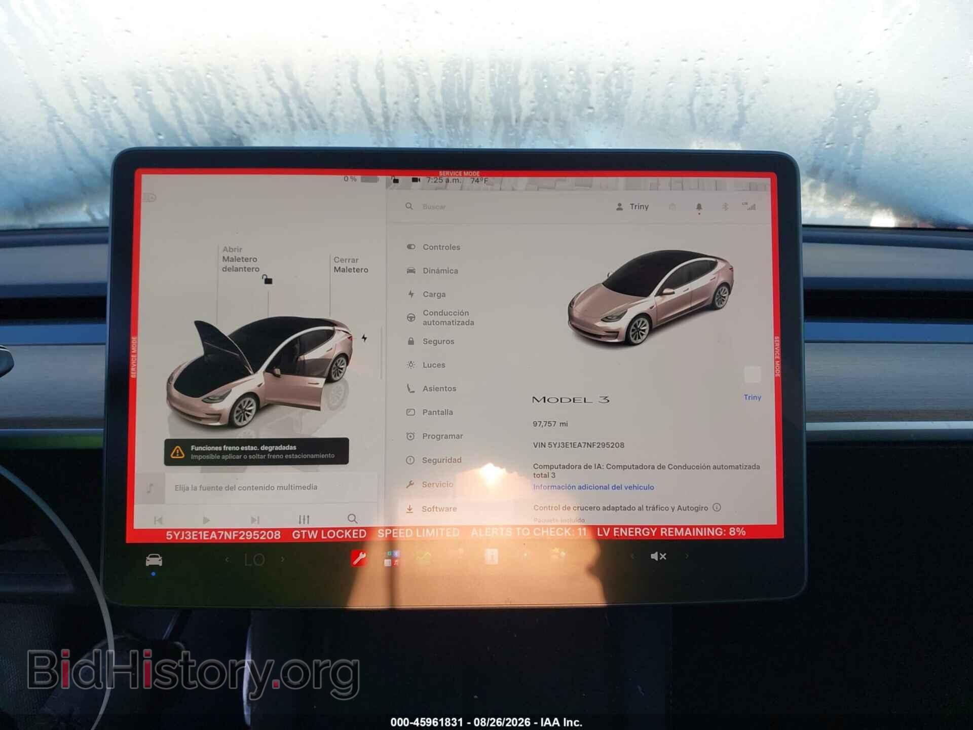 2022 TESLA MODEL 3 - VIN: 5YJ3E1EA7NF295208 - Фото 7