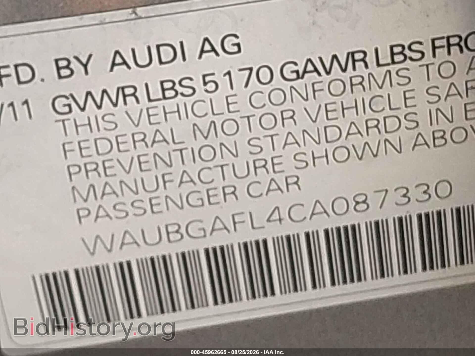 2012 AUDI S4 - VIN: WAUBGAFL4CA087330 - Photo 9