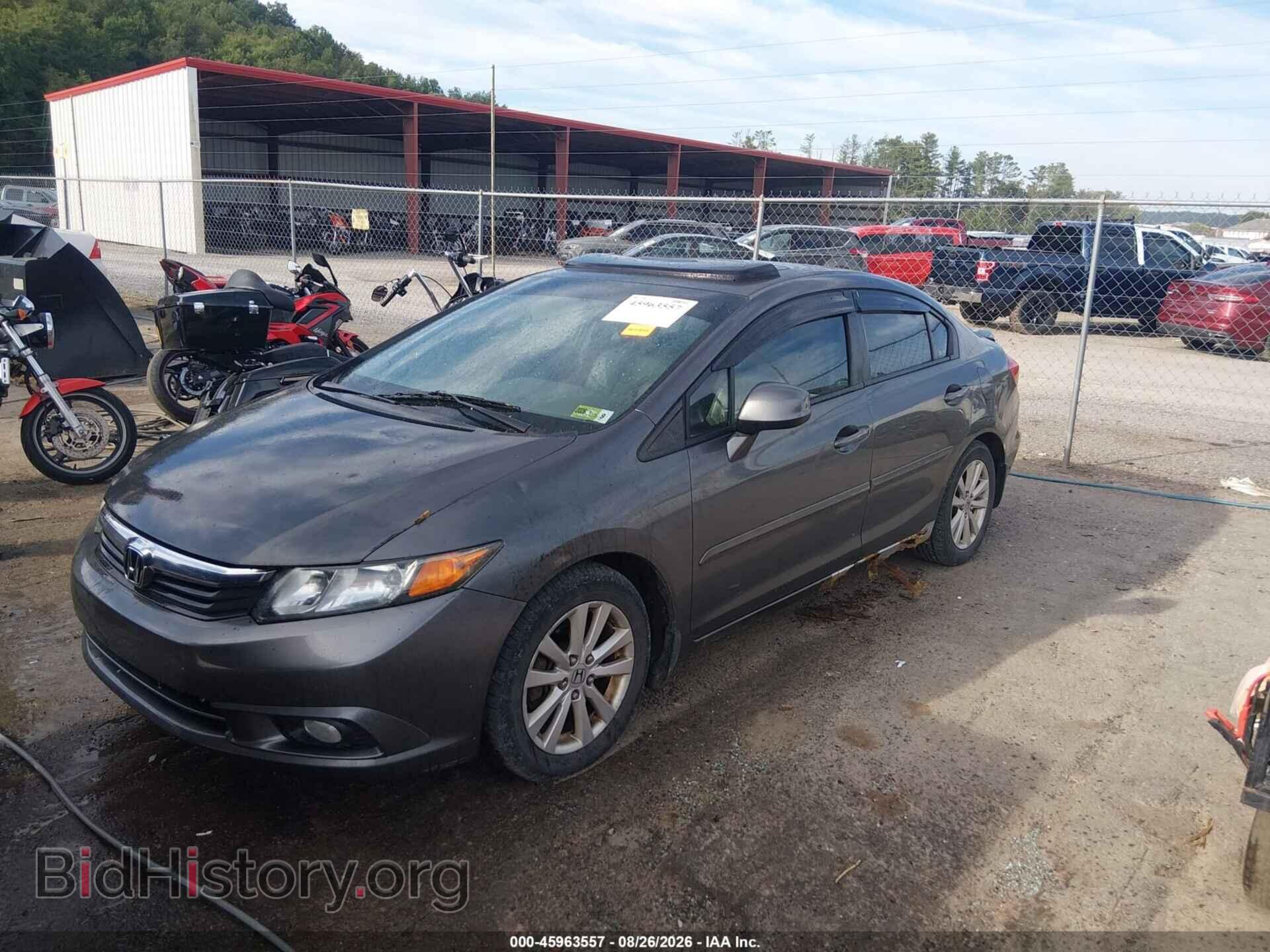 2012 HONDA CIVIC - VIN: 2HGFB2F94CH507345 - Фото 2