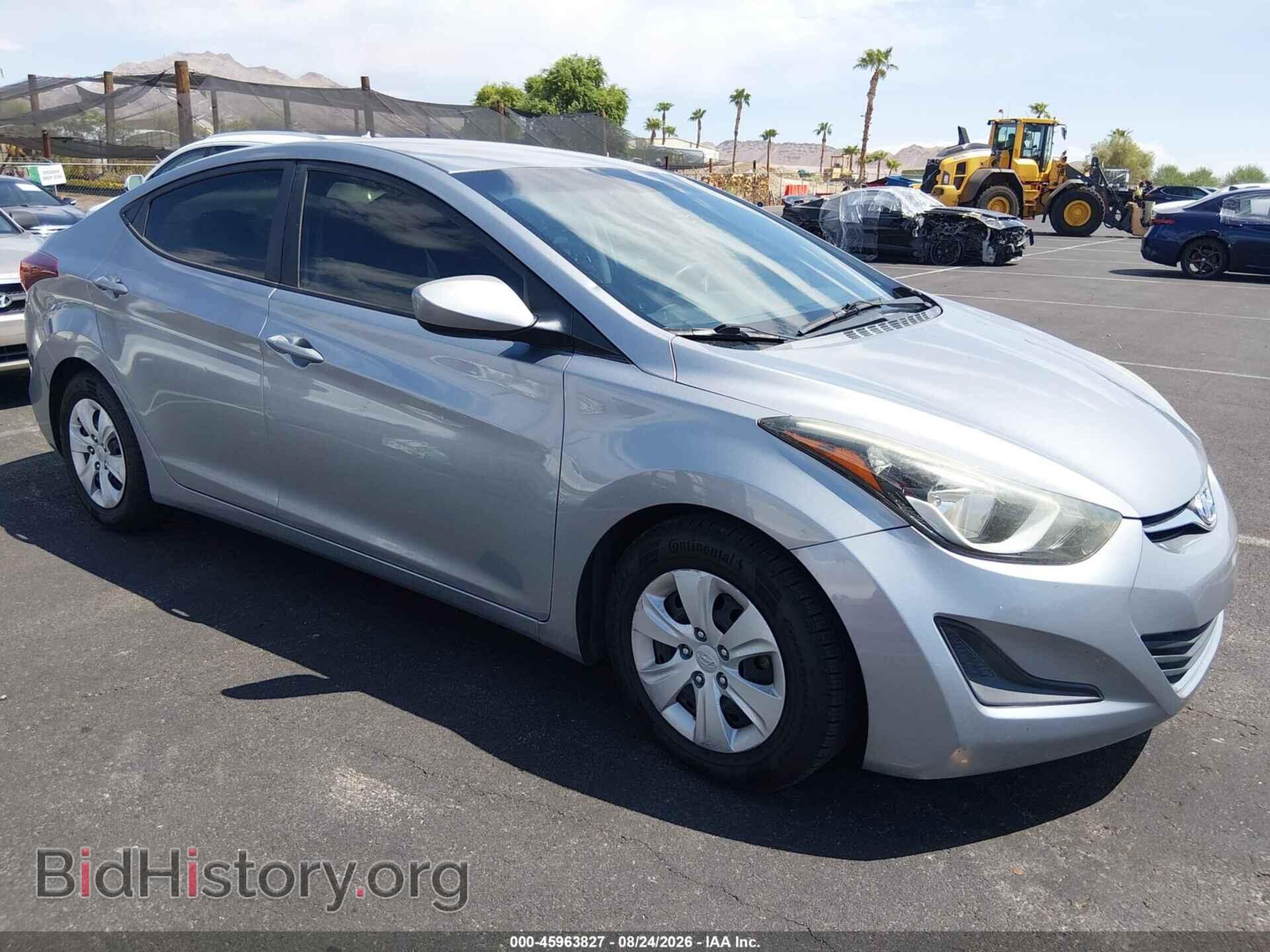 Photo 5NPDH4AEXGH698447 - HYUNDAI ELANTRA 2016