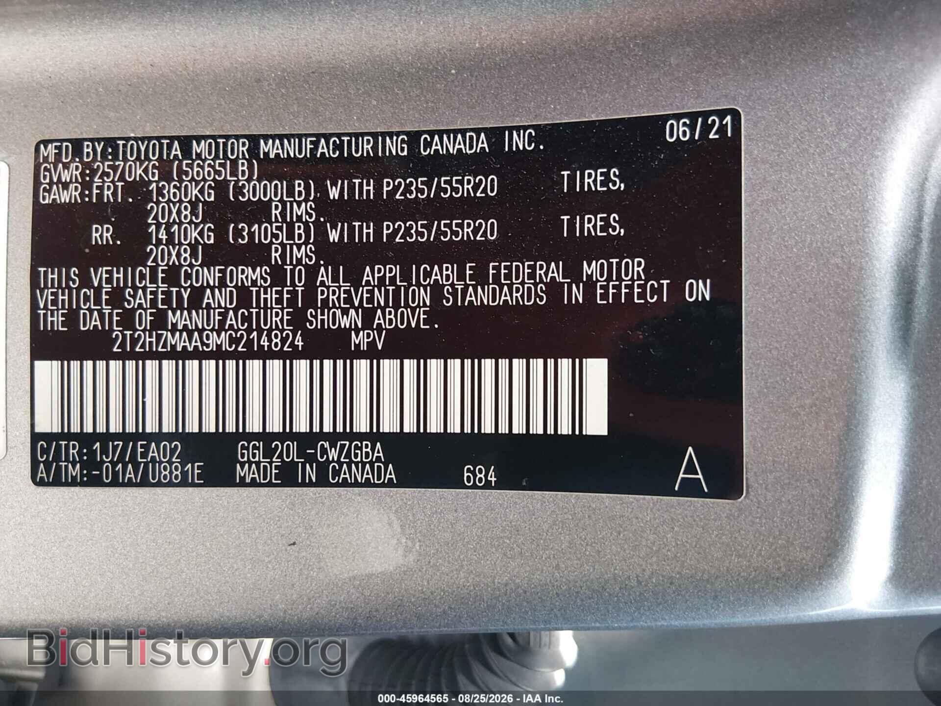 2021 LEXUS RX 350 - VIN: 2T2HZMAA9MC214824 - Photo 9
