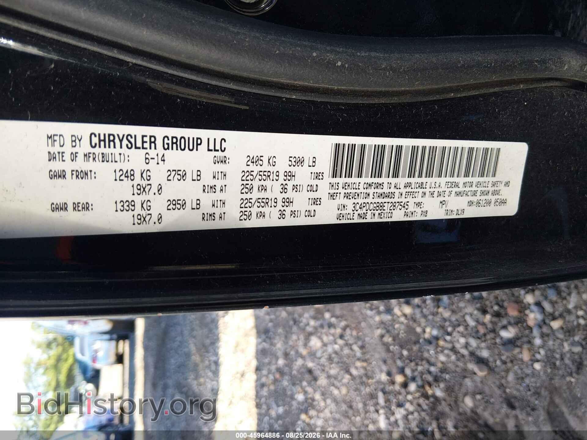 2014 DODGE JOURNEY - VIN: 3C4PDCGB8ET287545 - Photo 9