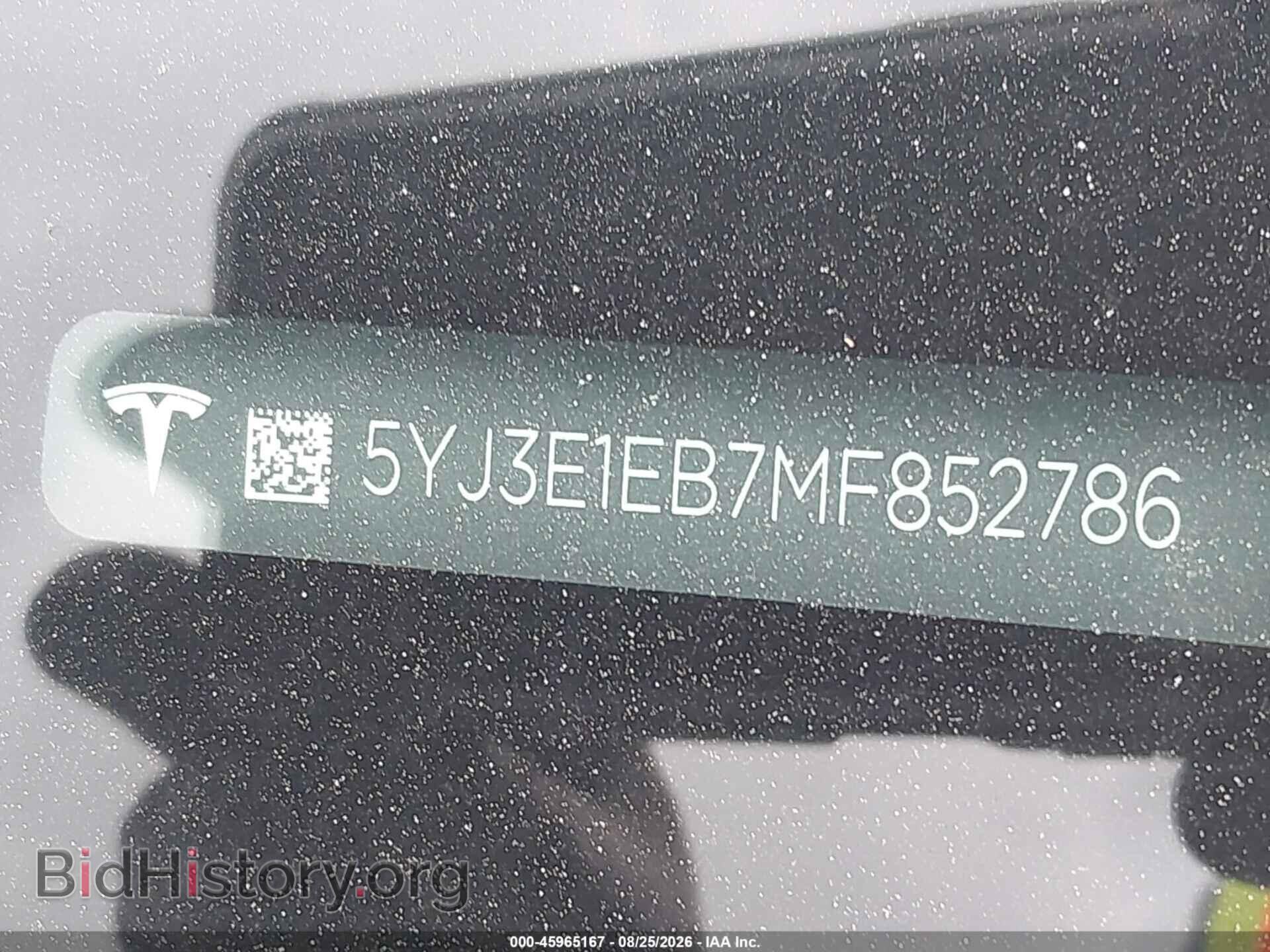 2021 TESLA MODEL 3 - VIN: 5YJ3E1EB7MF852786 - Photo 9