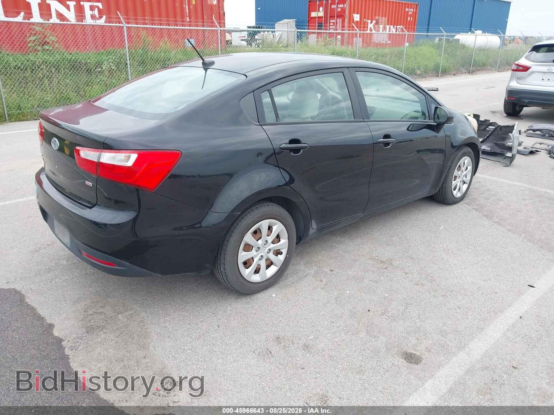 2012 KIA RIO - VIN: KNADM4A38C6047202 - Фото 4