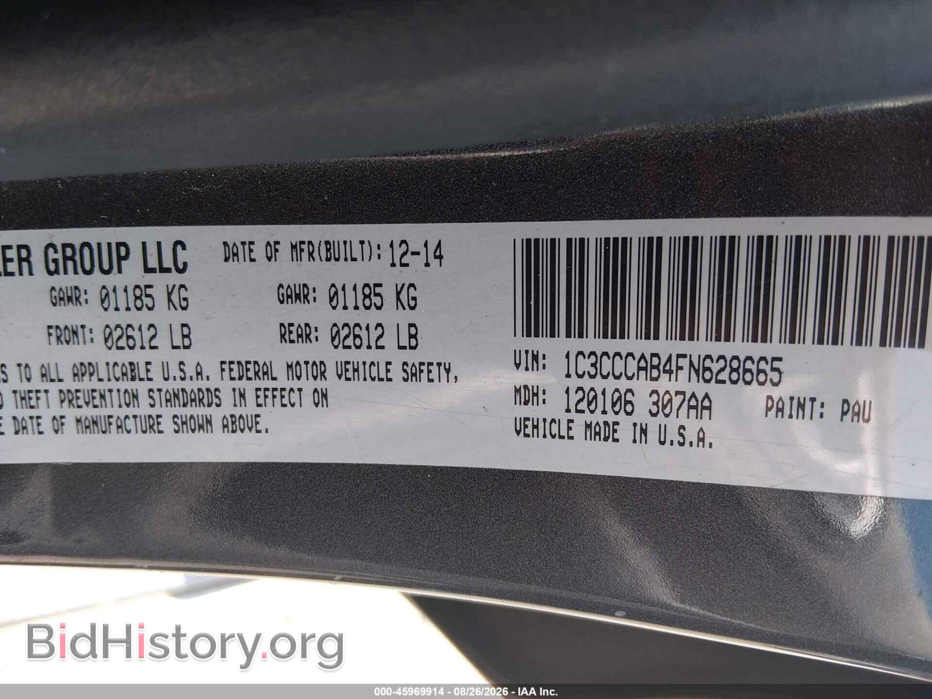 2015 CHRYSLER 200 - VIN: 1C3CCCAB4FN628665 - Photo 9