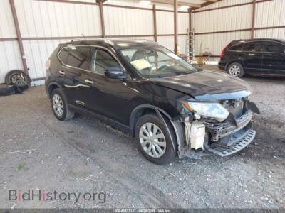 2016 Nissan ROGUE S, черный — VIN KNMAT2MT0GP722906, IAAI