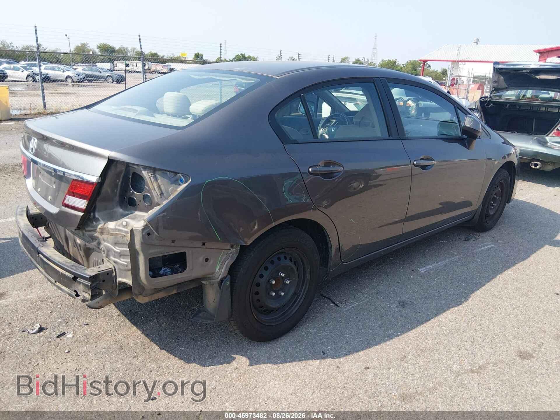 2013 HONDA CIVIC - VIN: 19XFB2F52DE020752 - Фото 4