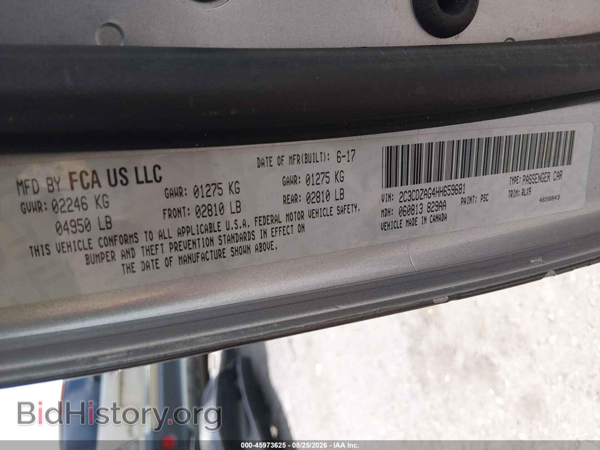 2017 DODGE CHALLENGER - VIN: 2C3CDZAG4HH659681 - Photo 9