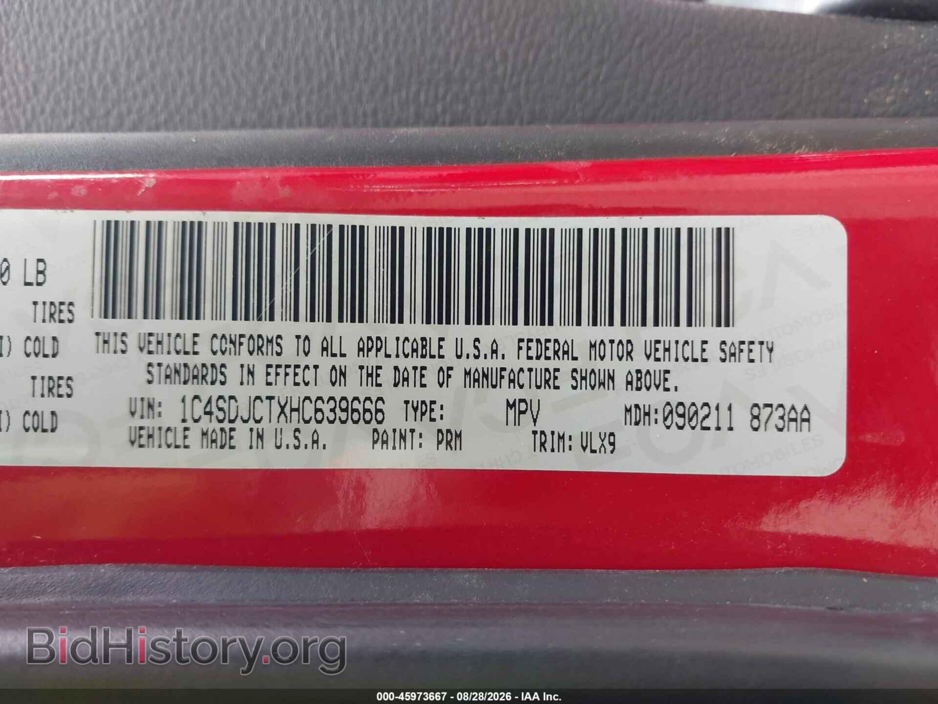 2017 DODGE DURANGO - VIN: 1C4SDJCTXHC639666 - Photo 9