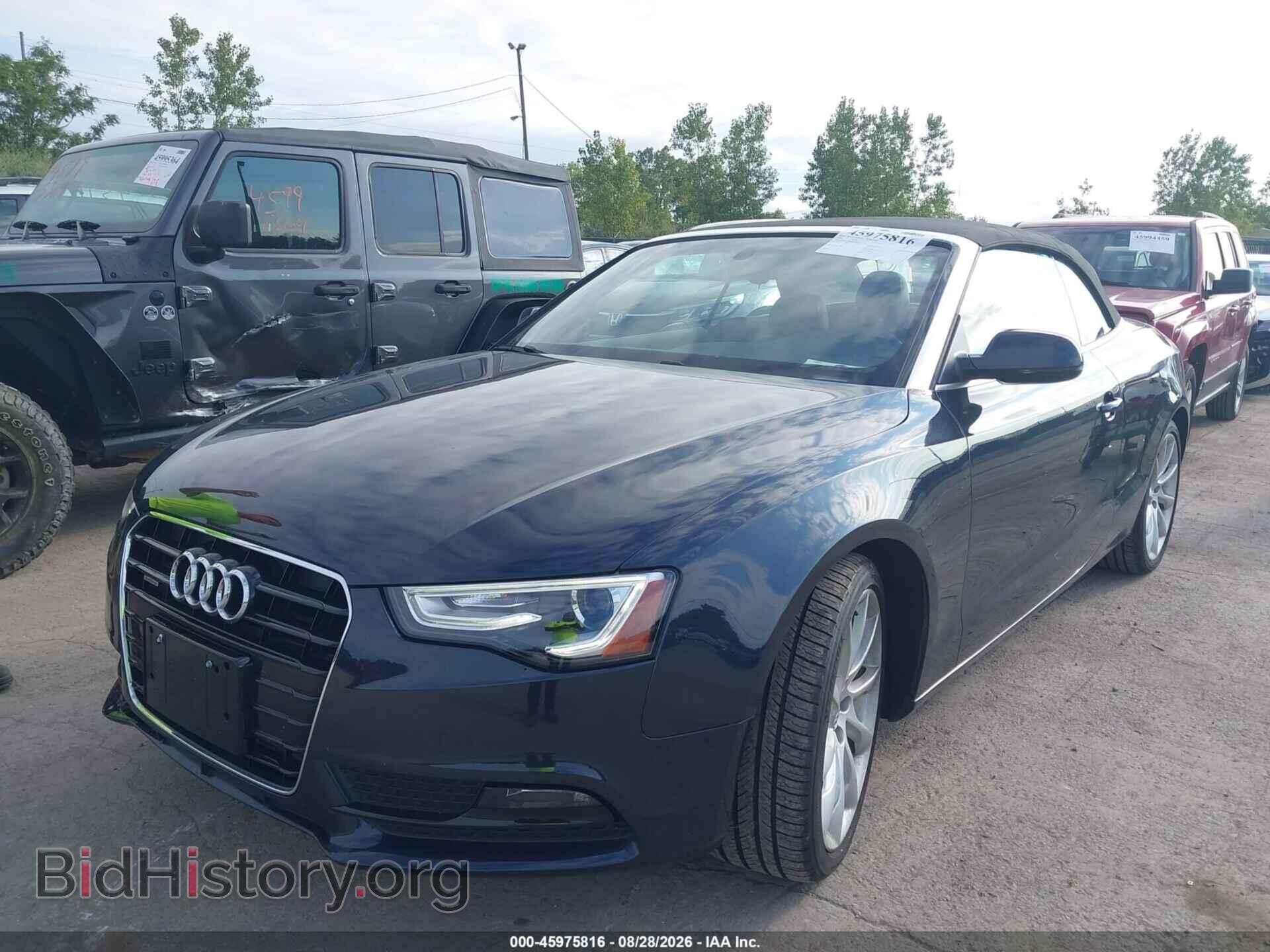 2014 AUDI A5 - VIN: WAULFAFH5EN008522 - Photo 2
