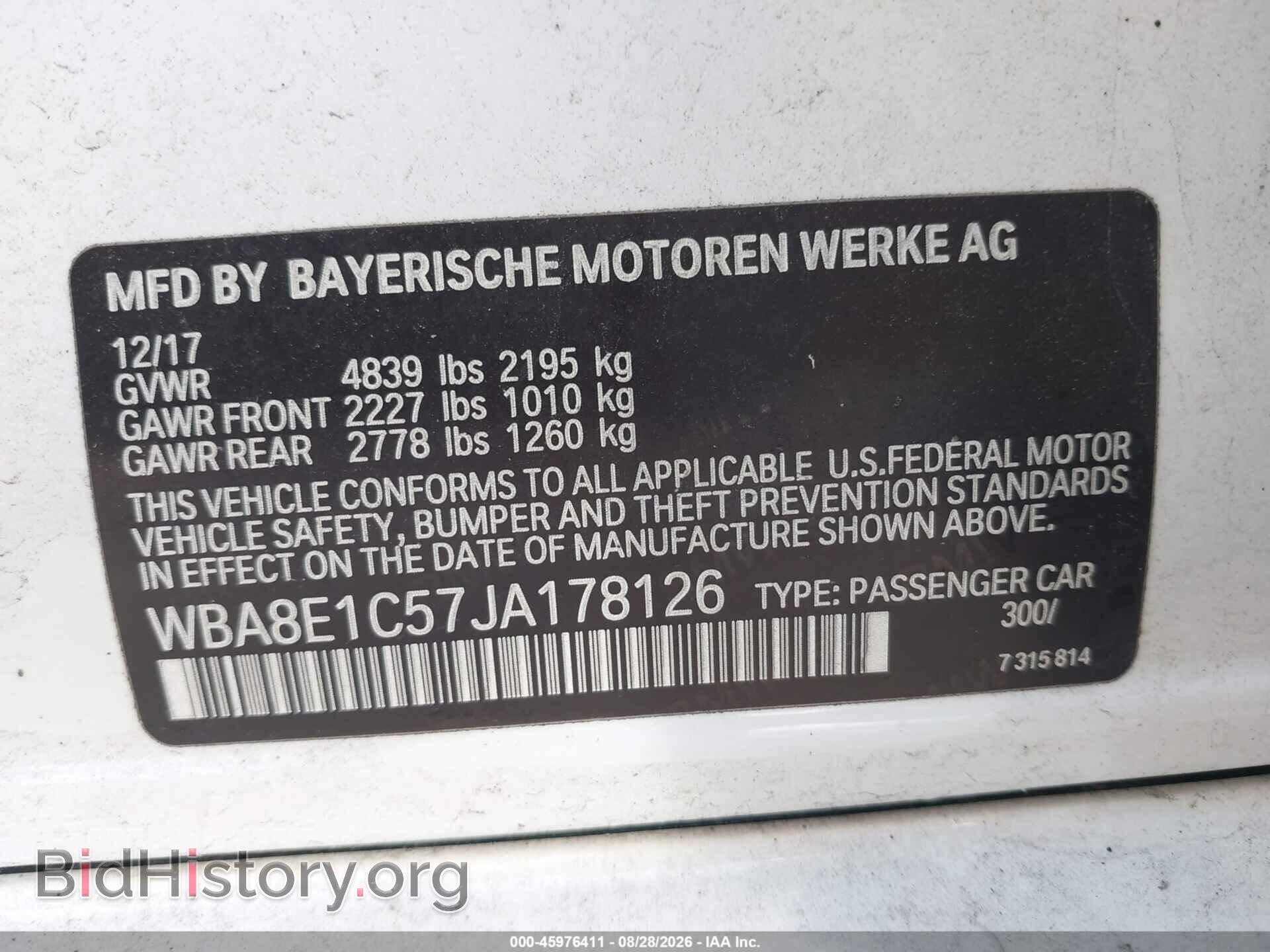 2018 BMW 330E - VIN: WBA8E1C57JA178126 - Photo 9