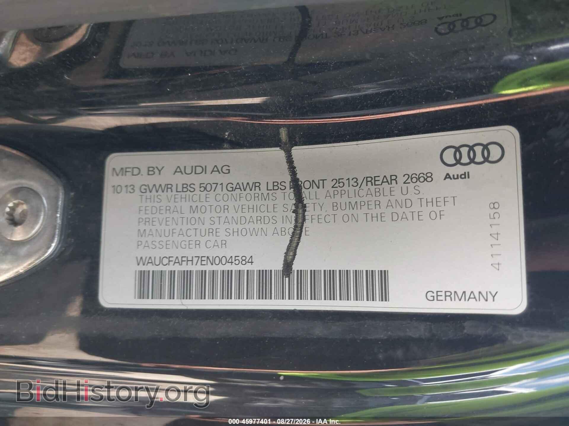 2014 AUDI A5 - VIN: WAUCFAFH7EN004584 - Photo 9