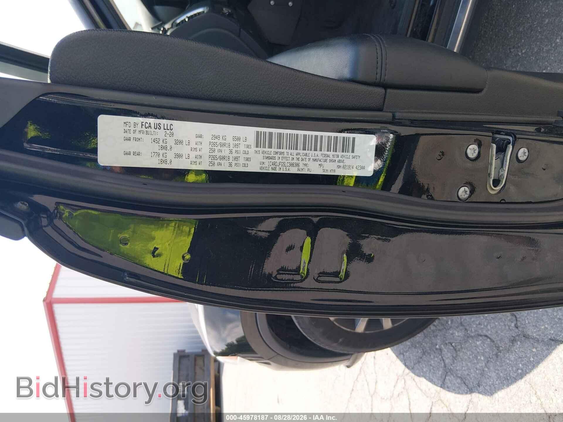 2020 DODGE DURANGO - VIN: 1C4RDJFG5LC308306 - Фото 9