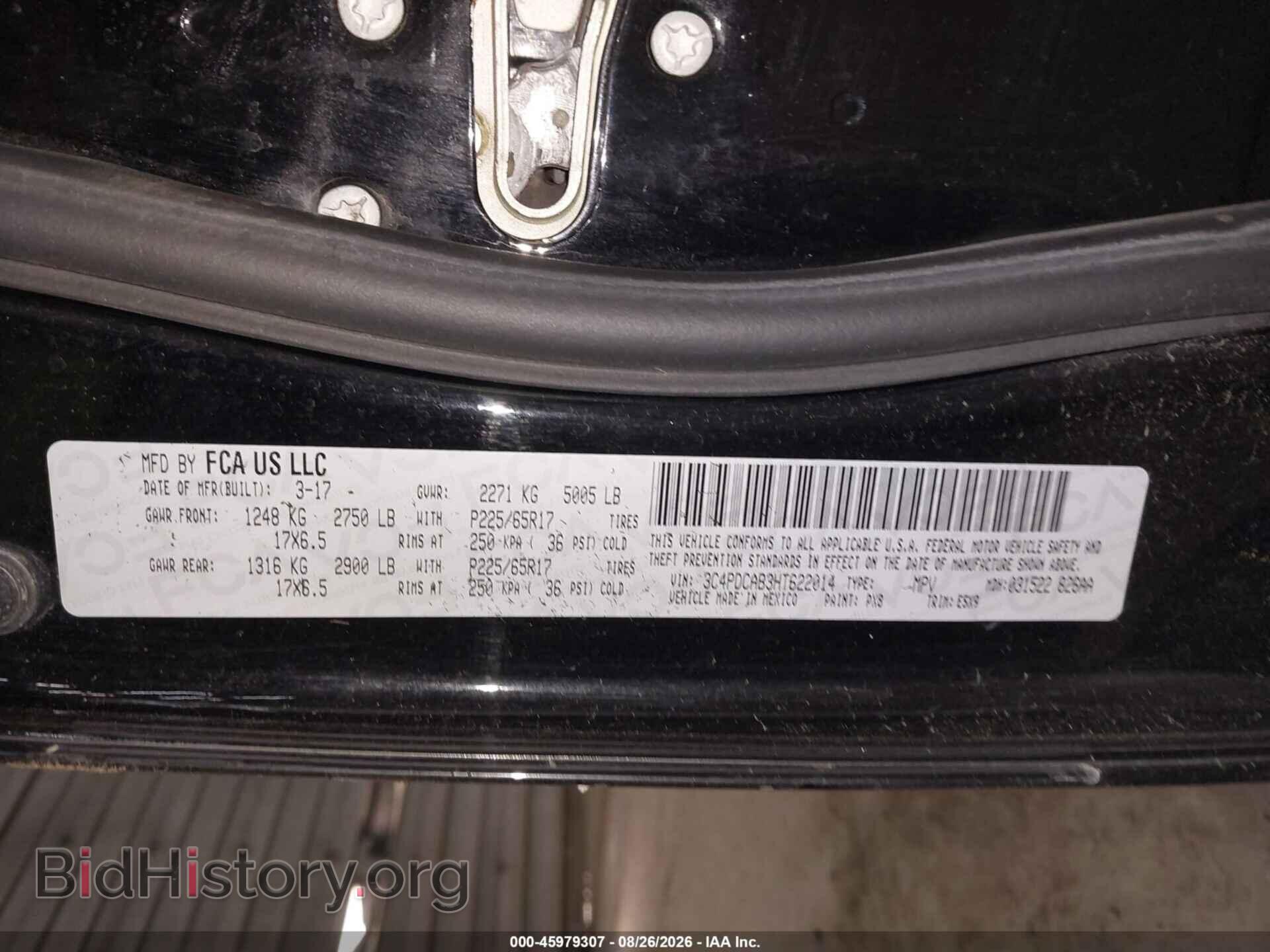 2017 DODGE JOURNEY - VIN: 3C4PDCAB3HT622014 - Photo 9