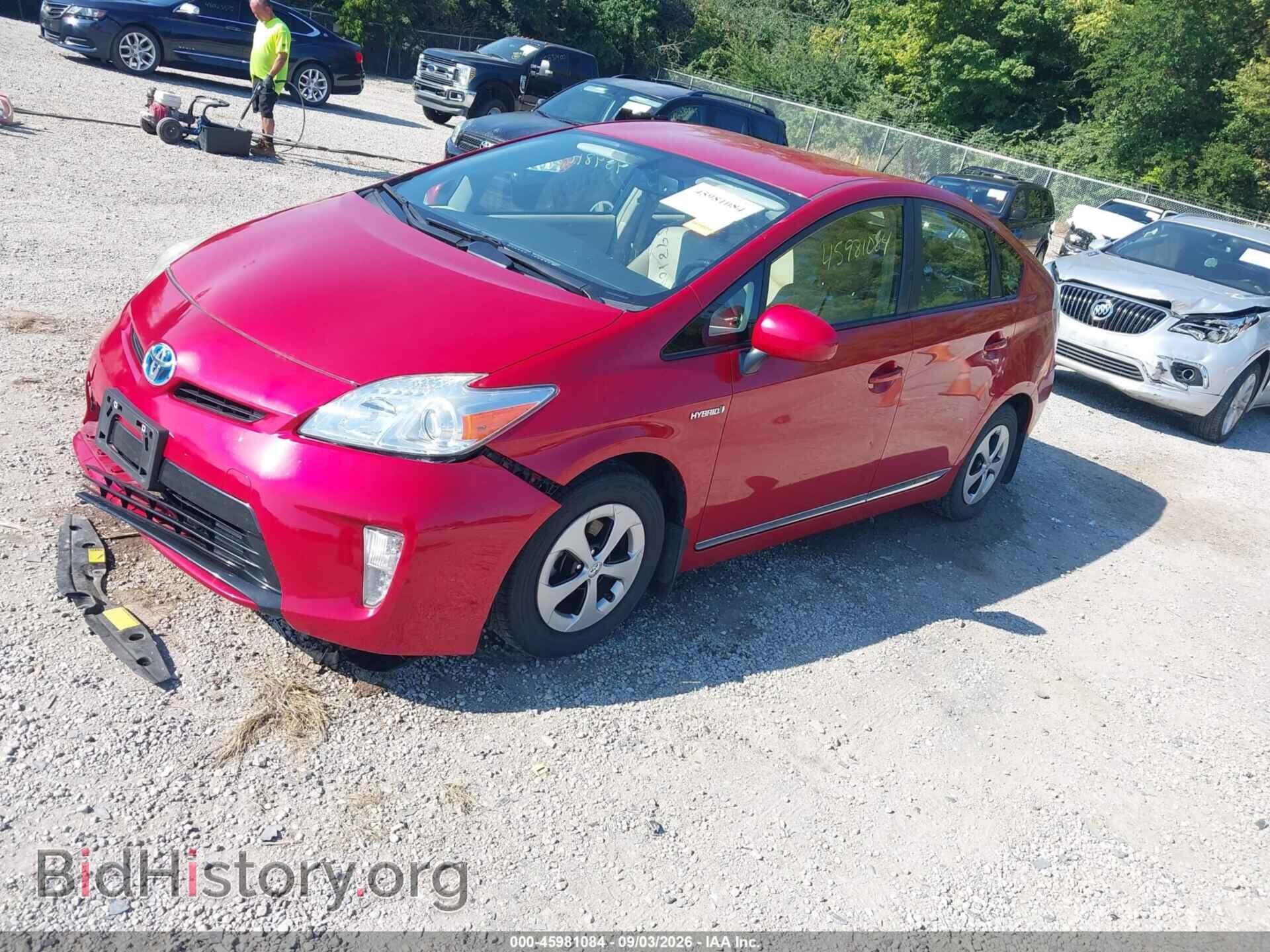 2014 TOYOTA PRIUS - VIN: JTDKN3DU1E1777426 - Фото 2