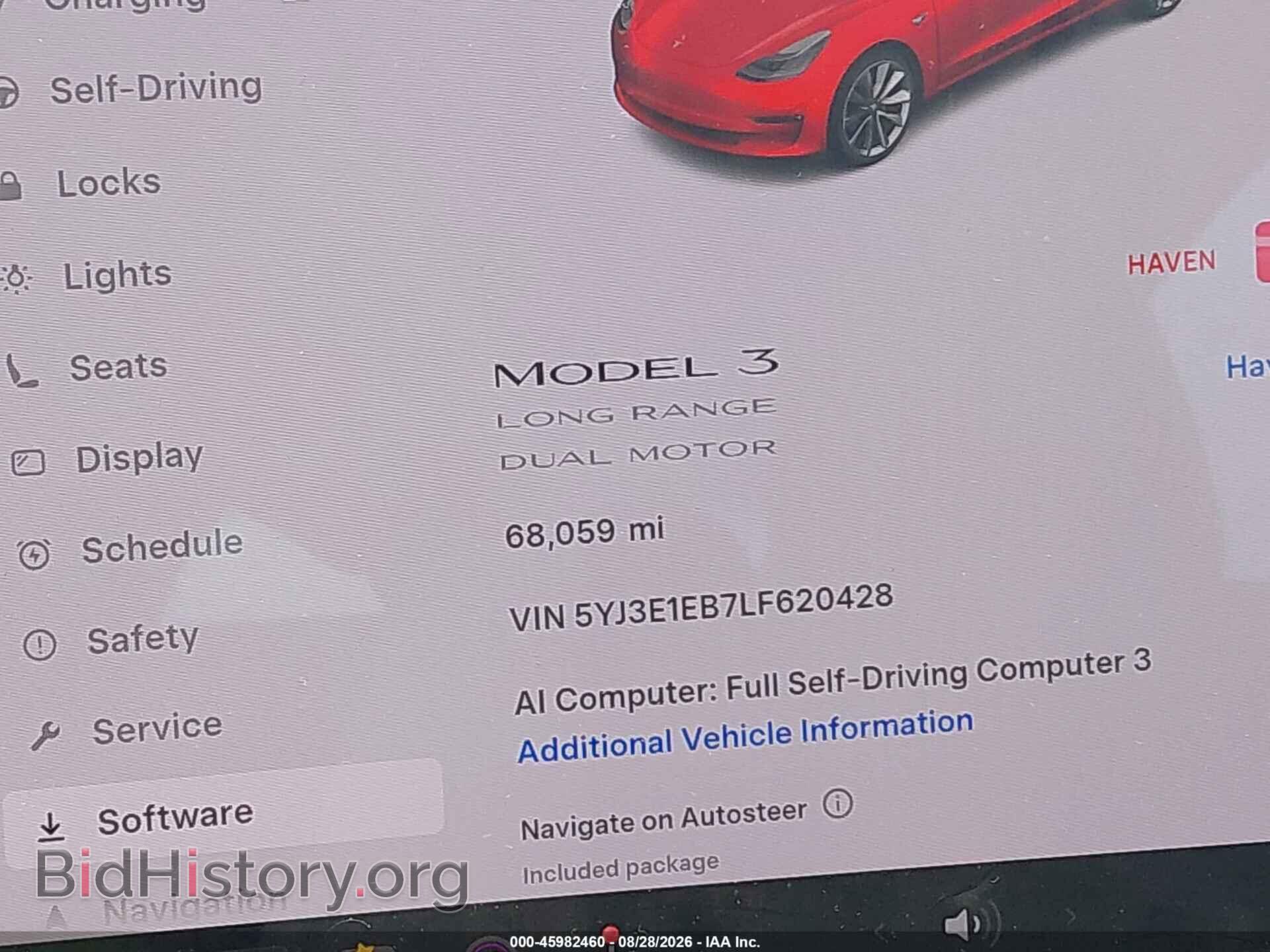 2020 TESLA MODEL 3 - VIN: 5YJ3E1EB7LF620428 - Фото 7