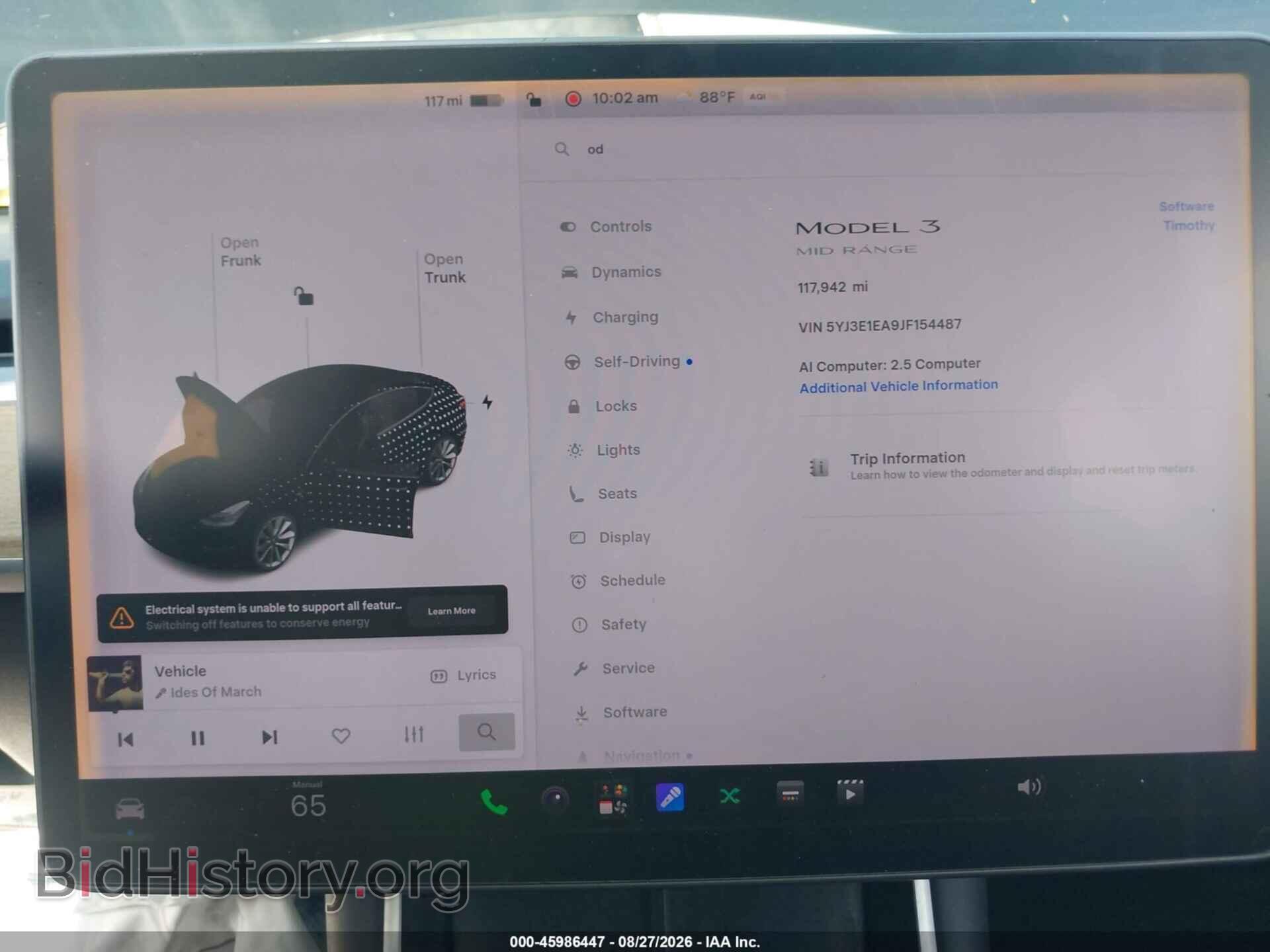 2018 TESLA MODEL 3 - VIN: 5YJ3E1EA9JF154487 - Photo 7