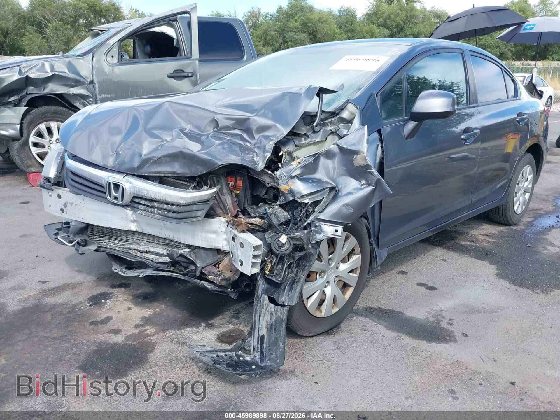 2012 HONDA CIVIC - VIN: 19XFB2F56CE010921 - Фото 2