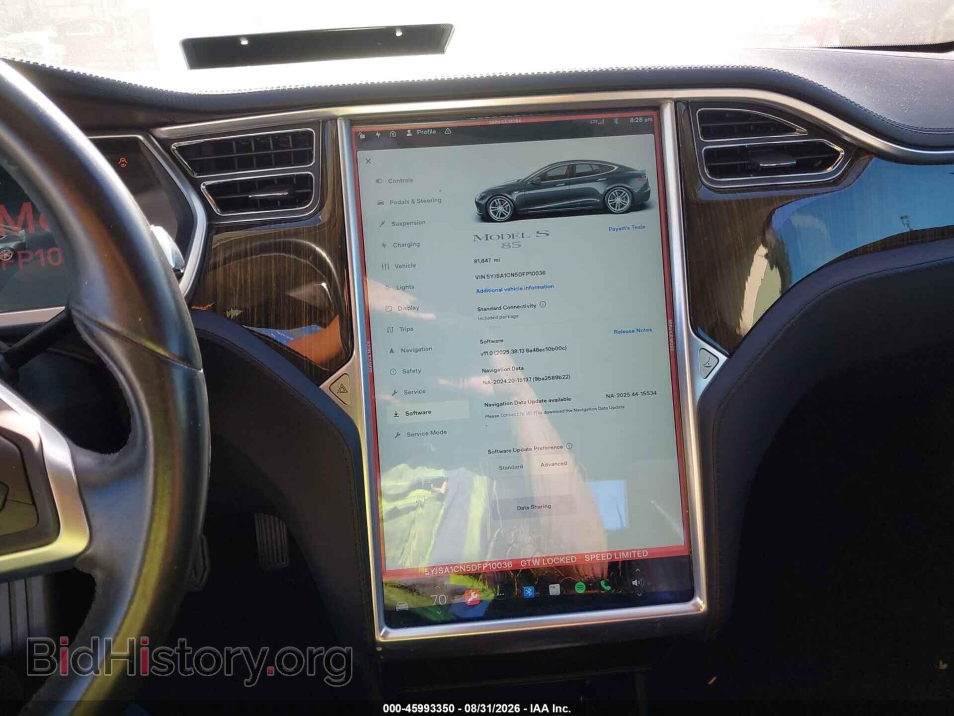2013 TESLA MODEL S - VIN: 5YJSA1CN5DFP10036 - Фото 17