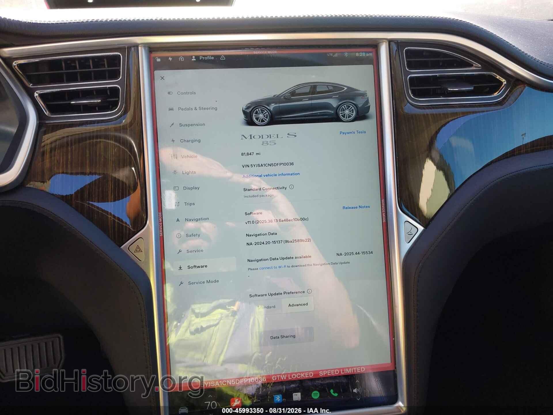 2013 TESLA MODEL S - VIN: 5YJSA1CN5DFP10036 - Фото 7