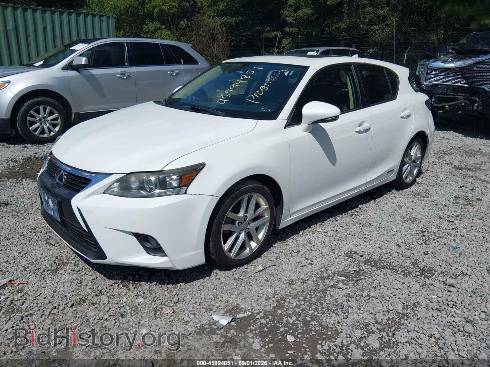 2014 LEXUS CT 200H - VIN: JTHKD5BH4E2181868 - Photo 2