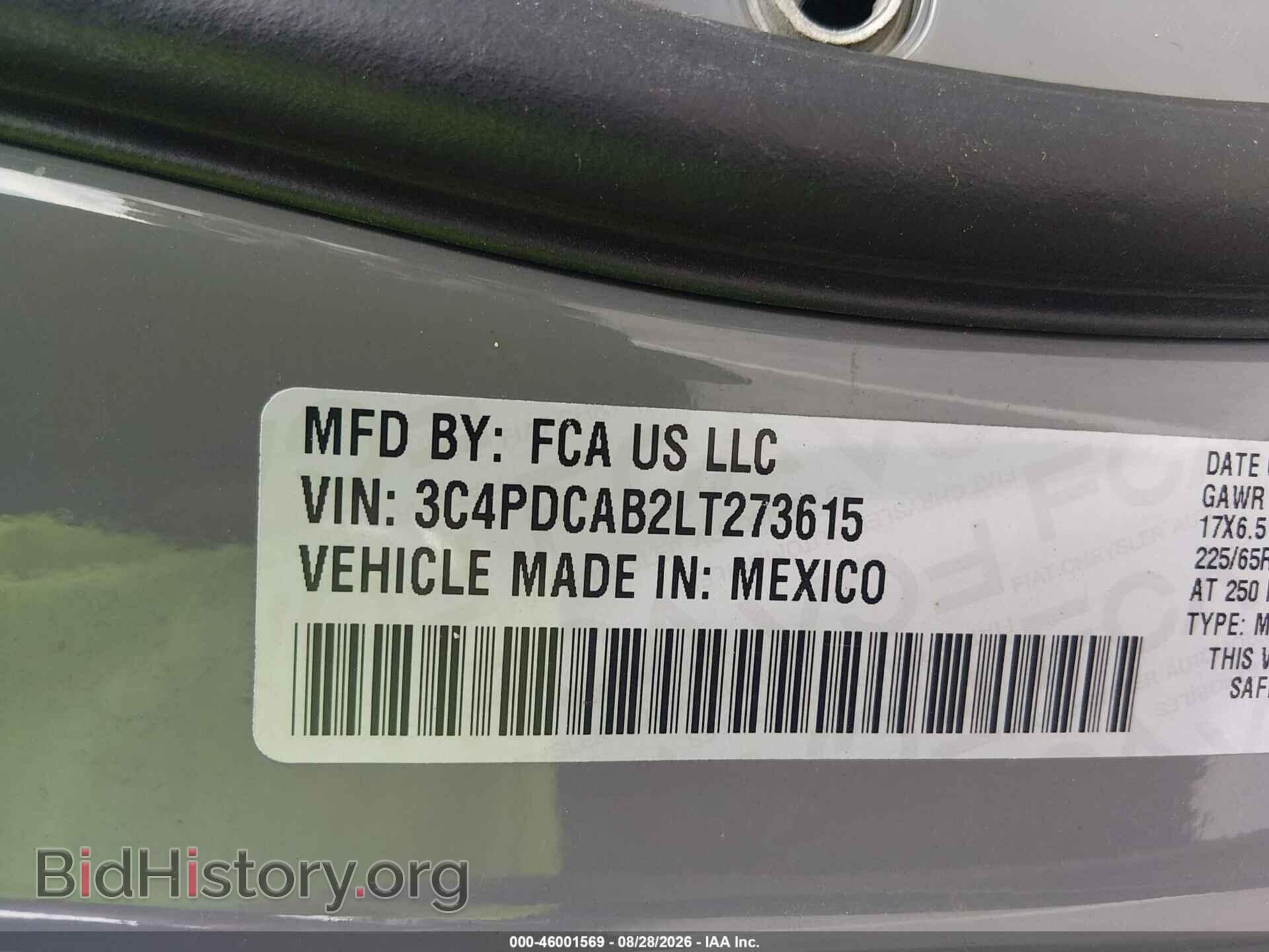 2020 DODGE JOURNEY - VIN: 3C4PDCAB2LT273615 - Фото 9