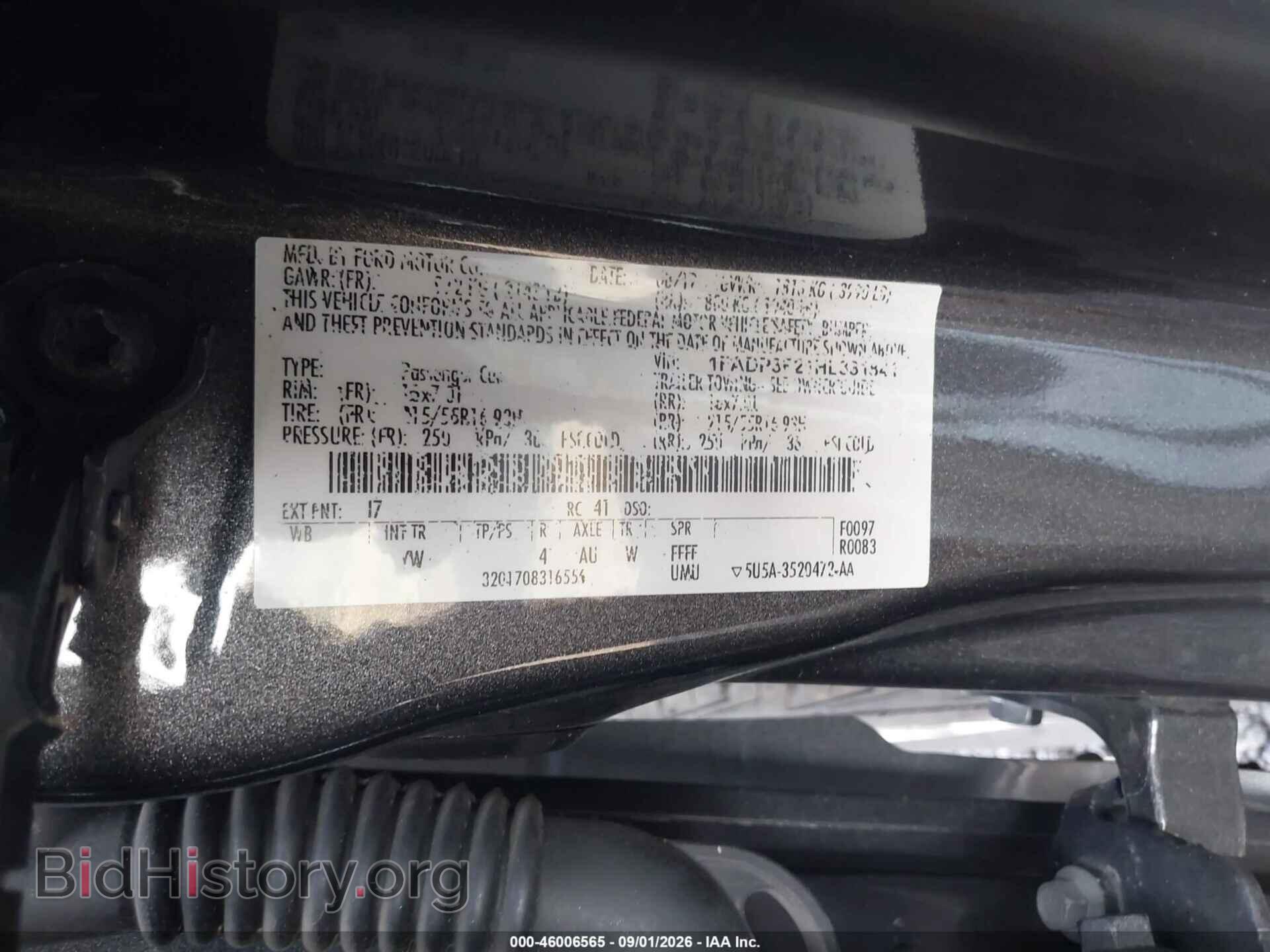 2017 FORD FOCUS - VIN: 1FADP3F21HL331841 - Photo 9