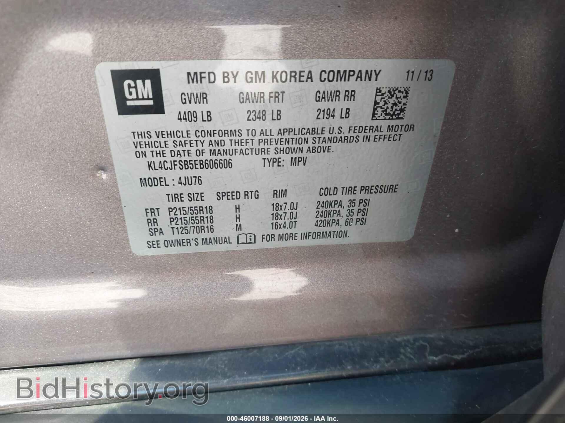 2014 BUICK ENCORE - VIN: KL4CJFSB5EB606606 - Photo 9