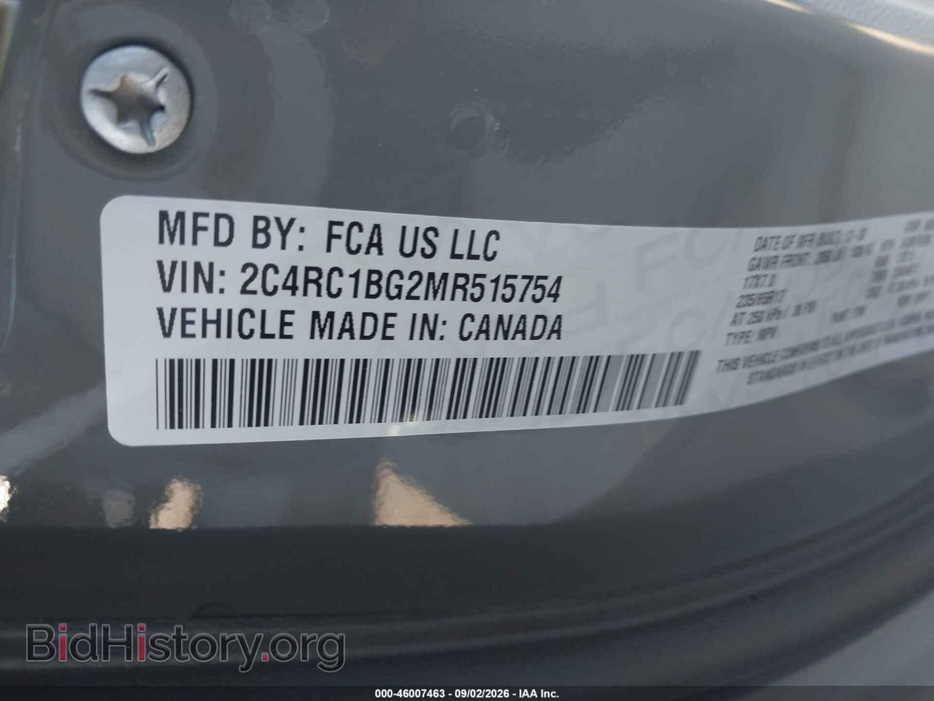 2021 CHRYSLER PACIFICA - VIN: 2C4RC1BG2MR515754 - Photo 9