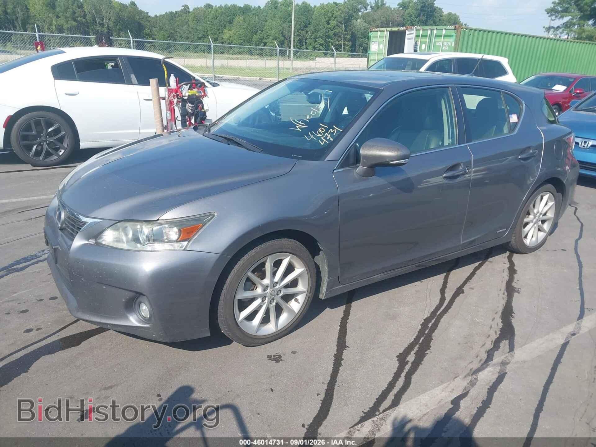 2012 LEXUS CT 200H - VIN: JTHKD5BH0C2050921 - Photo 2