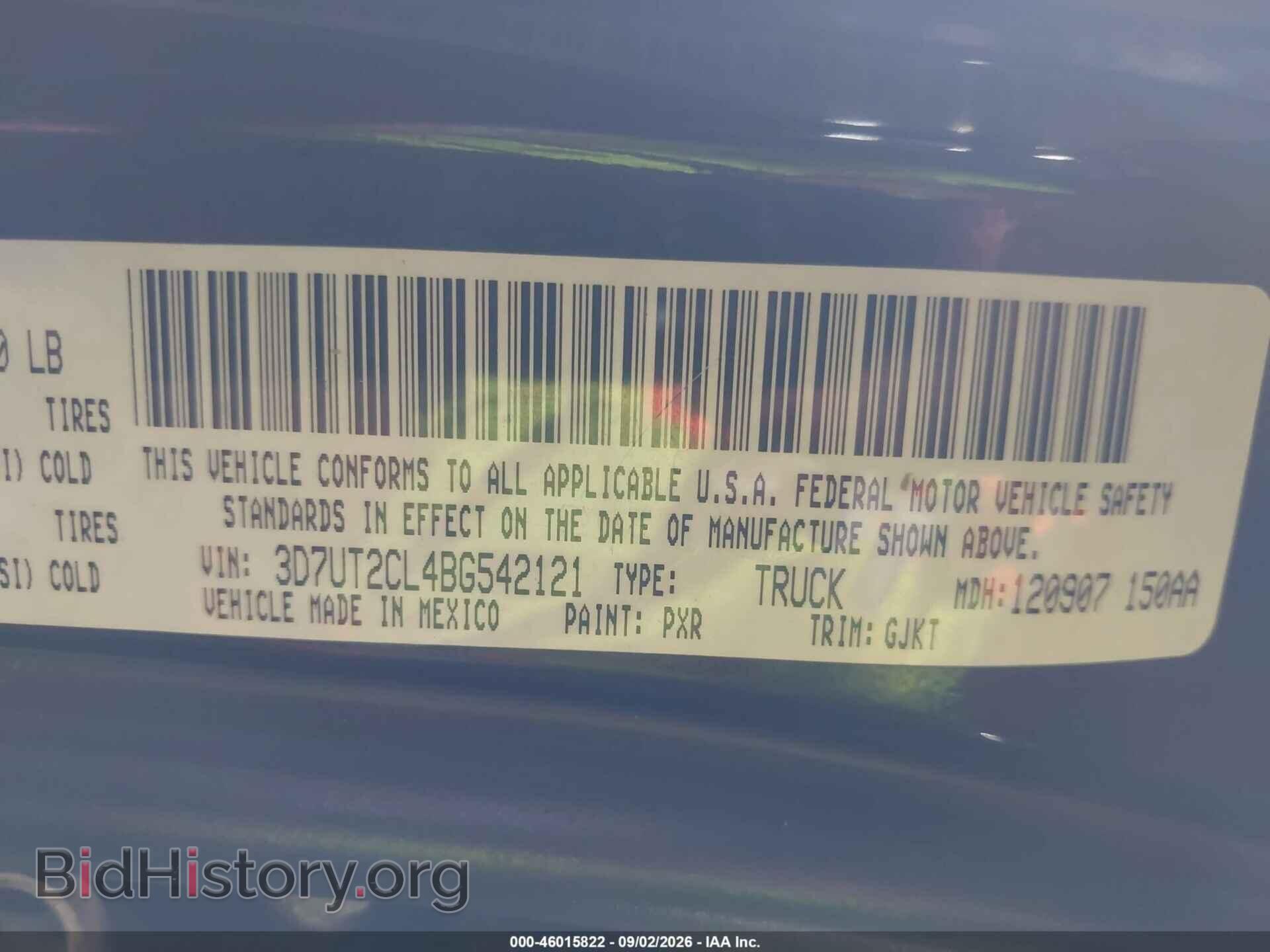 2011 DODGE RAM 2500 - VIN: 3D7UT2CL4BG542121 - Photo 9