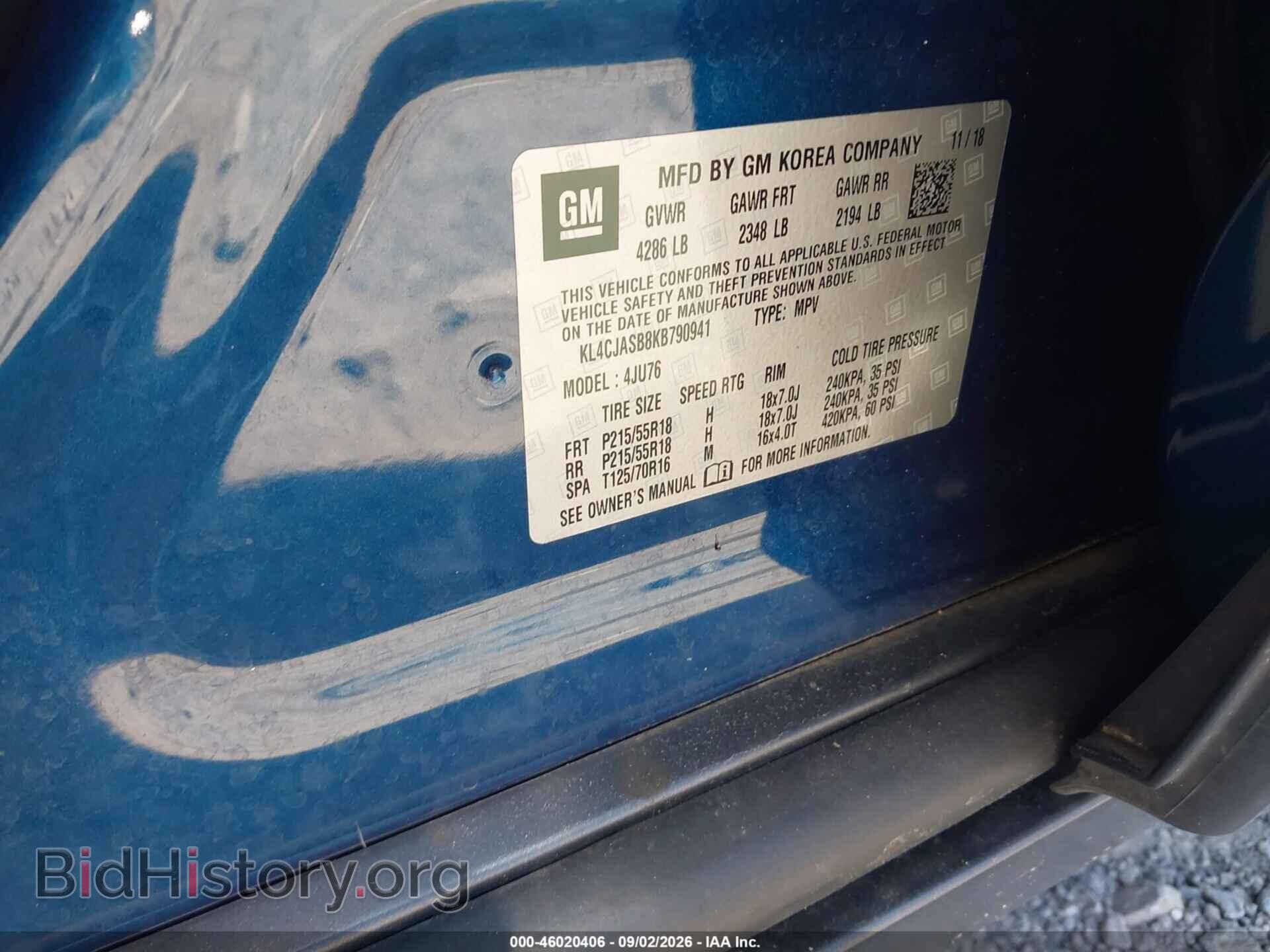 2019 BUICK ENCORE - VIN: KL4CJASB8KB790941 - Photo 9