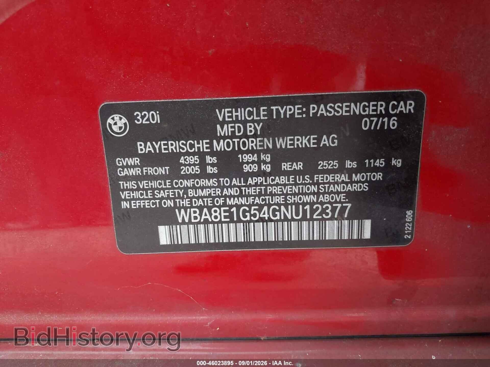 2016 BMW 320I - VIN: WBA8E1G54GNU12377 - Photo 9