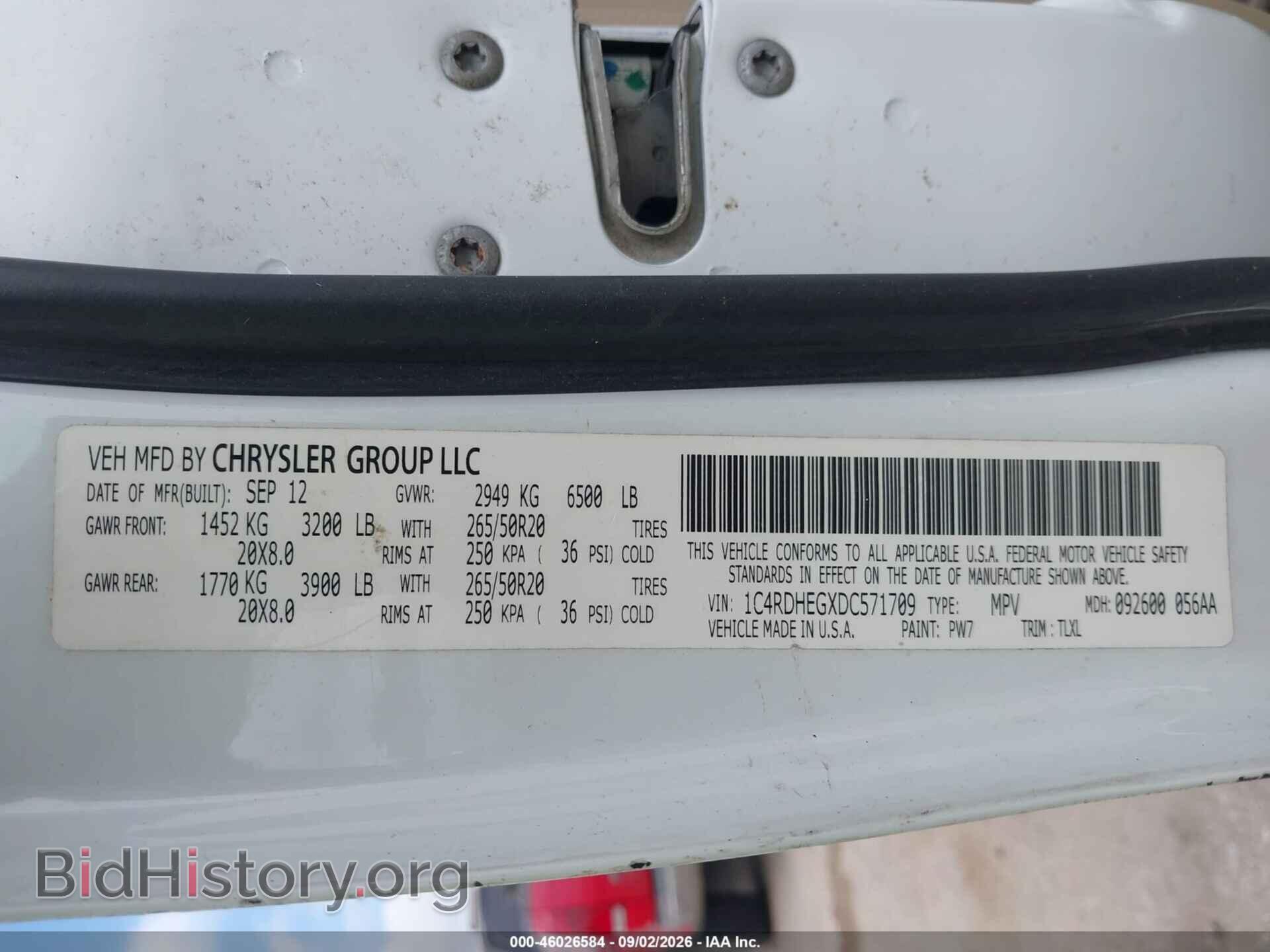 2013 DODGE DURANGO - VIN: 1C4RDHEGXDC571709 - Photo 9