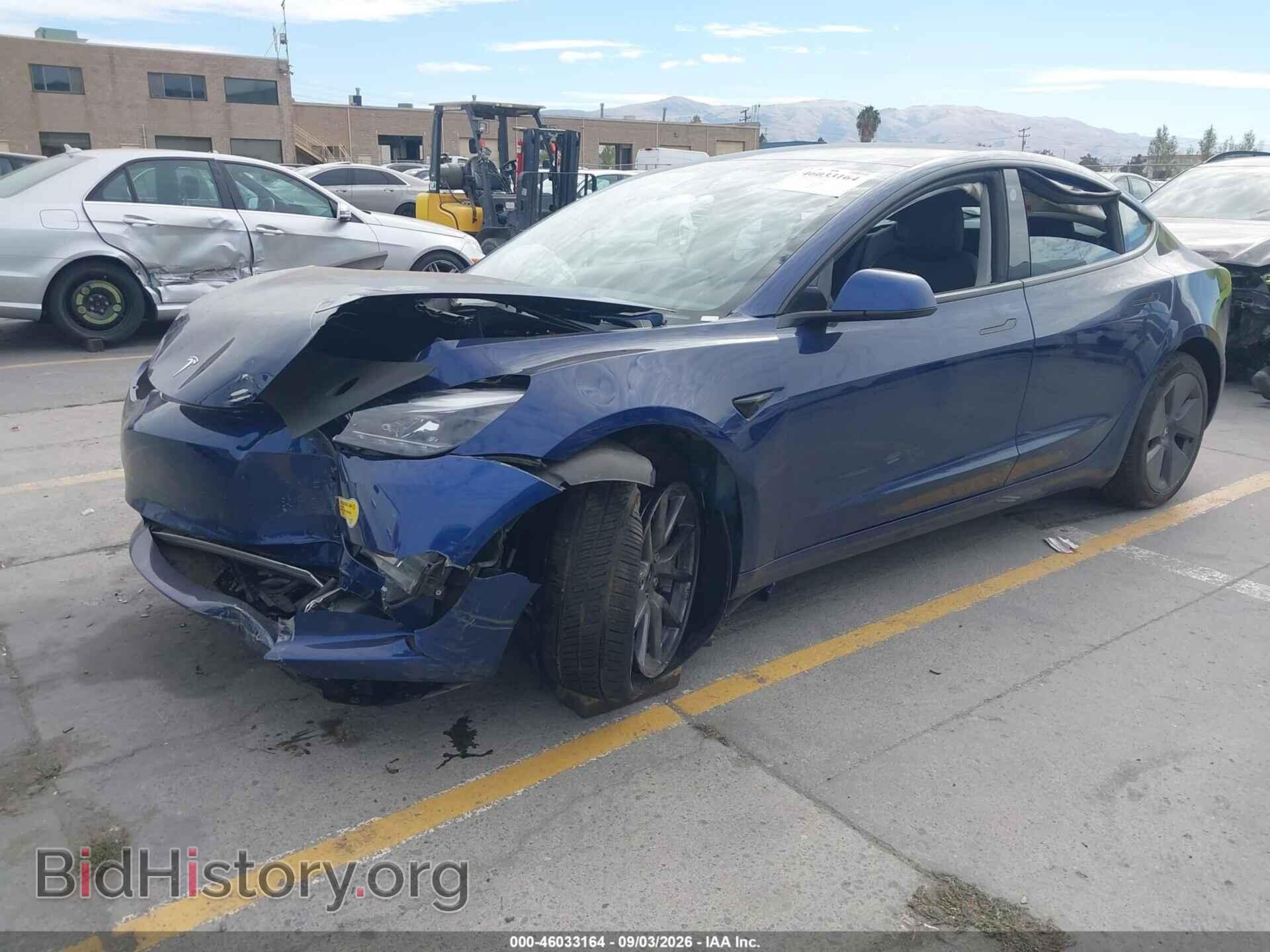 2022 TESLA MODEL 3 - VIN: 5YJ3E1EB7NF125388 - Фото 2