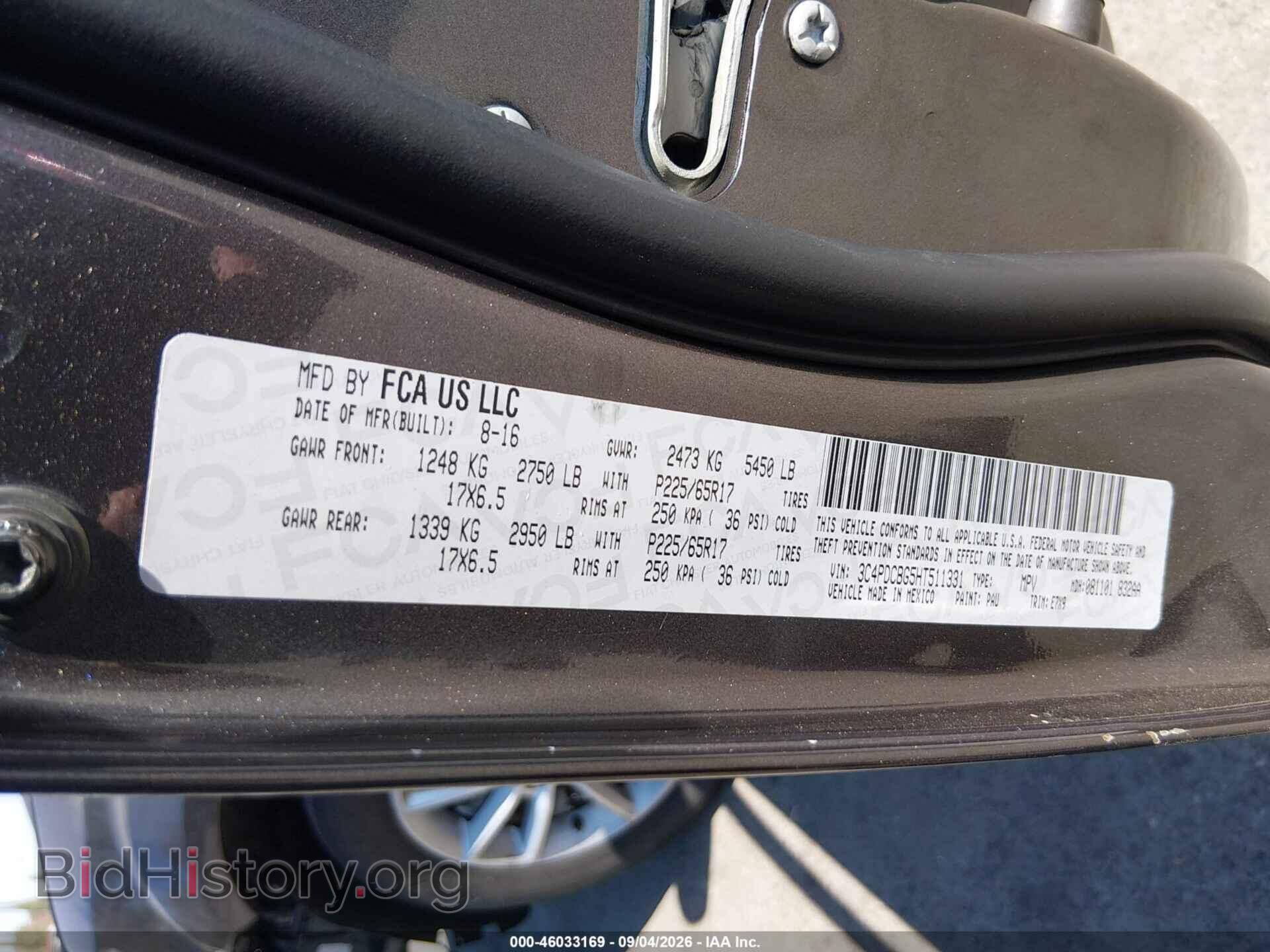 2017 DODGE JOURNEY - VIN: 3C4PDCBG5HT511331 - Photo 9