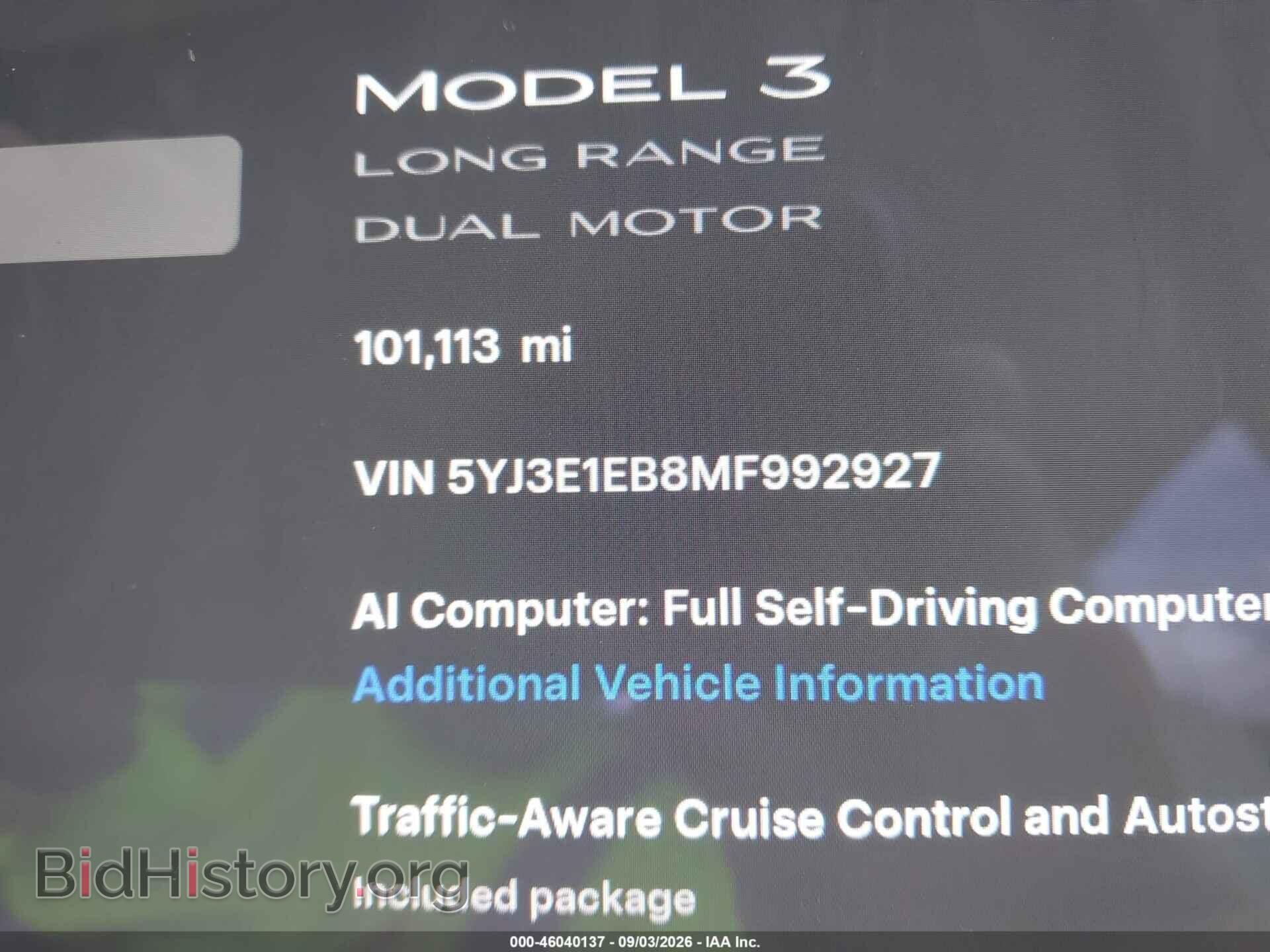 2021 TESLA MODEL 3 - VIN: 5YJ3E1EB8MF992927 - Photo 13