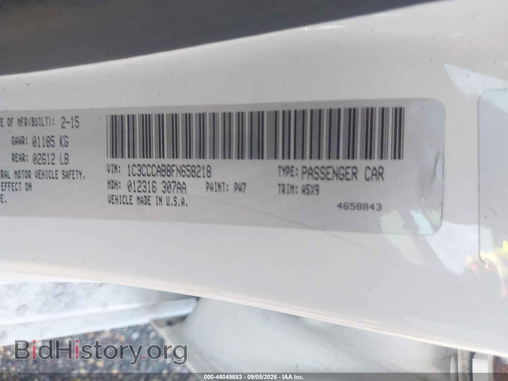 2015 CHRYSLER 200 - VIN: 1C3CCCAB8FN658218 - Photo 9