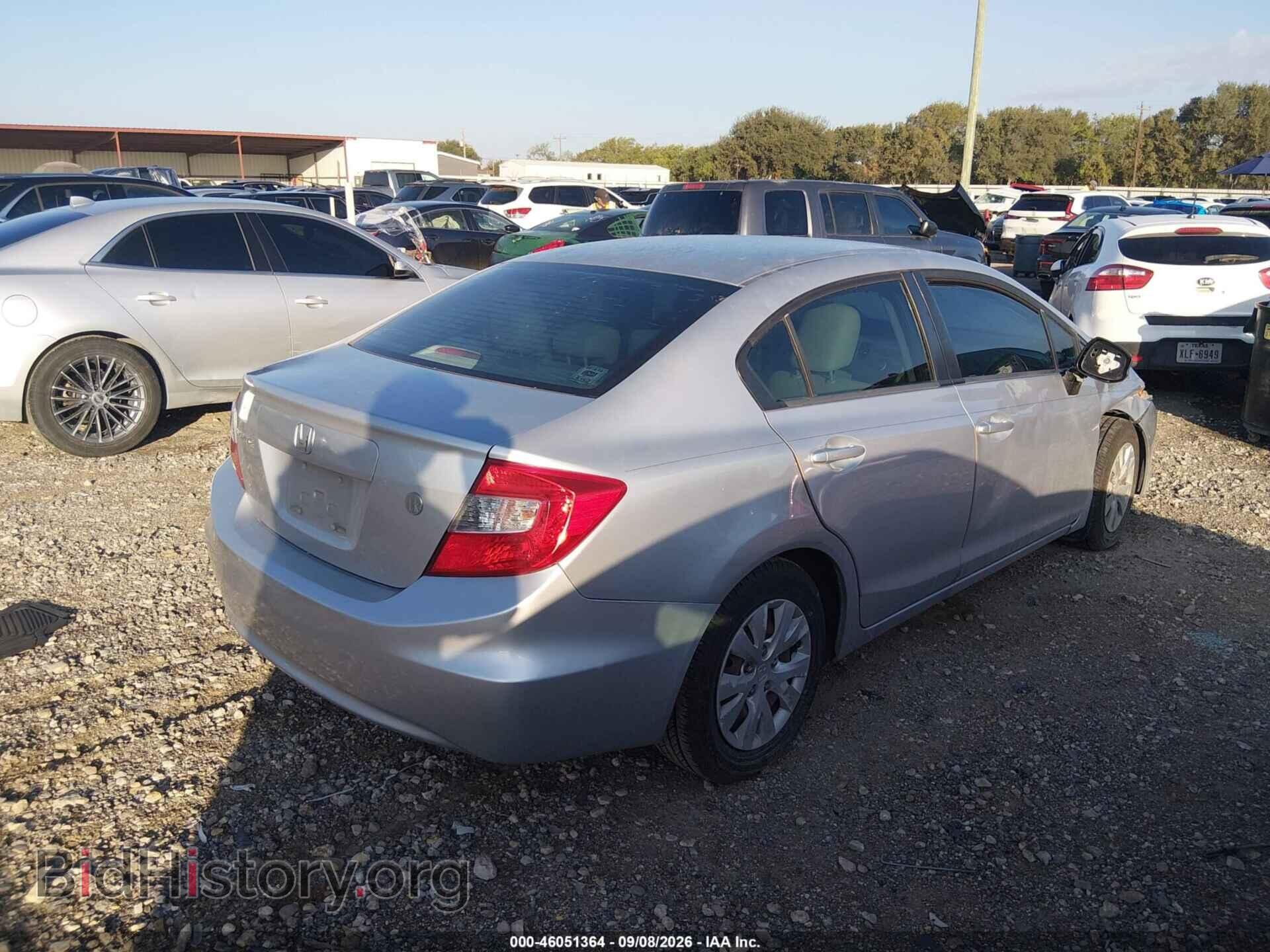 2012 HONDA CIVIC - VIN: 19XFB2F5XCE049284 - Фото 4
