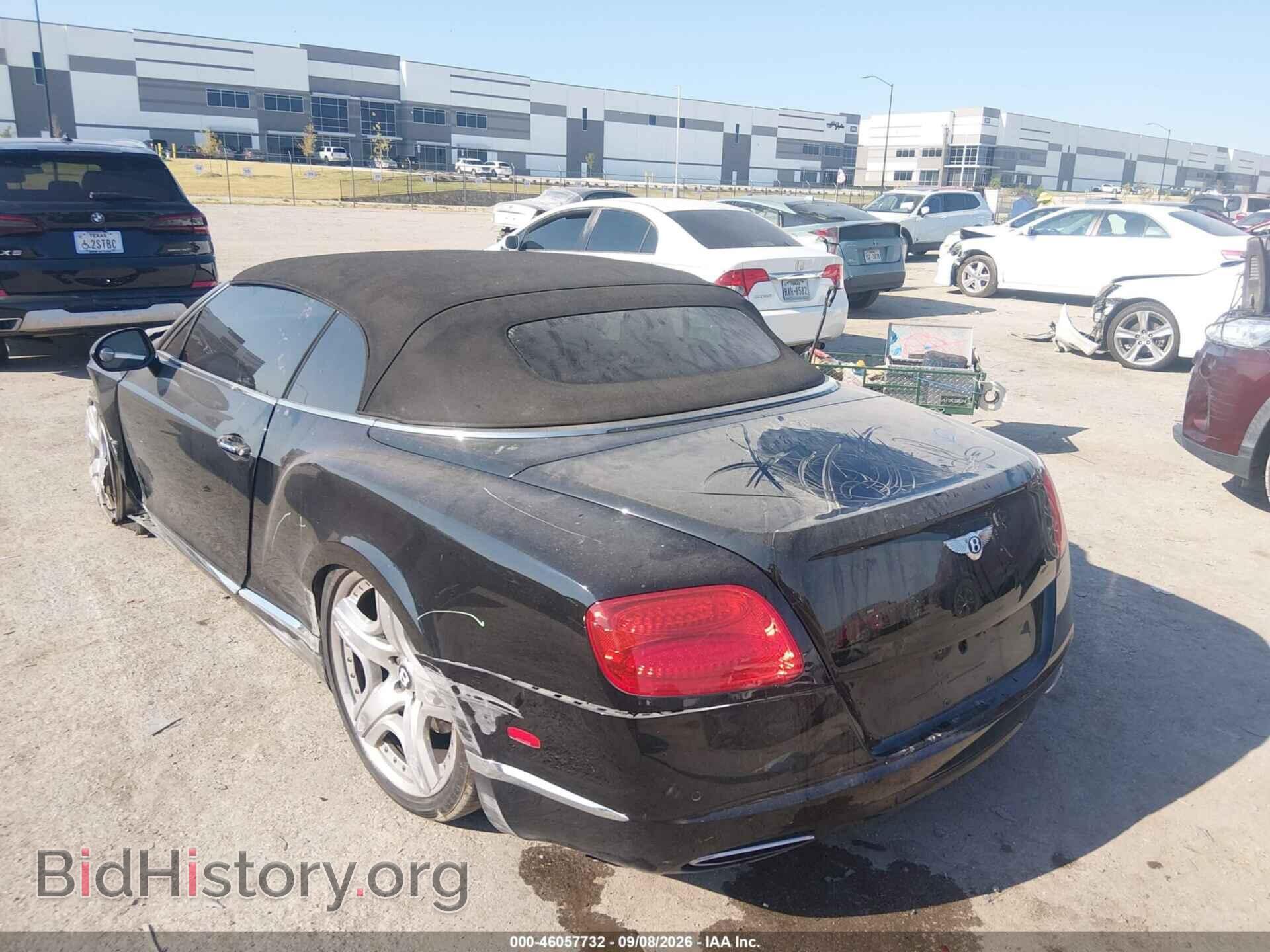 2012 BENTLEY CONTINENTAL GTC - VIN: SCBGR3ZA2CC076598 - Photo 3